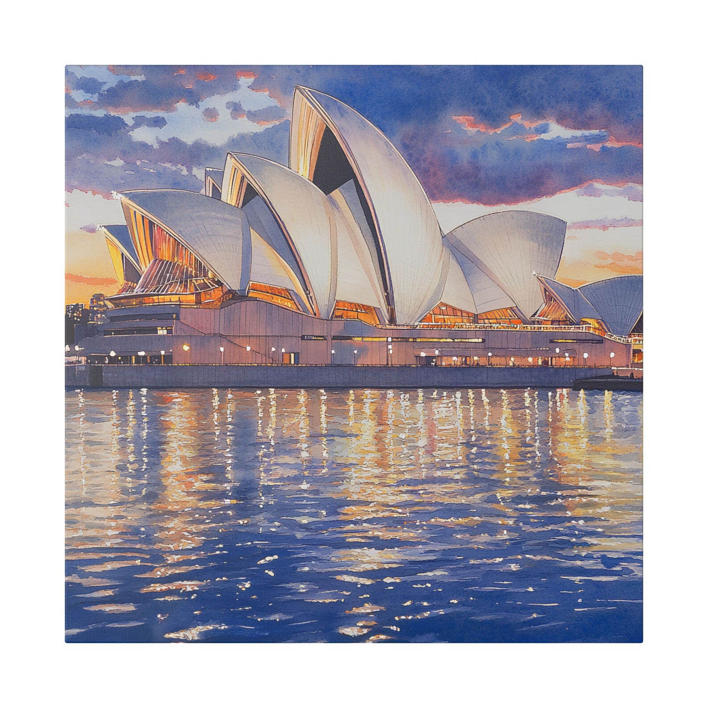 Sydney Opera House at Dusk Canvas