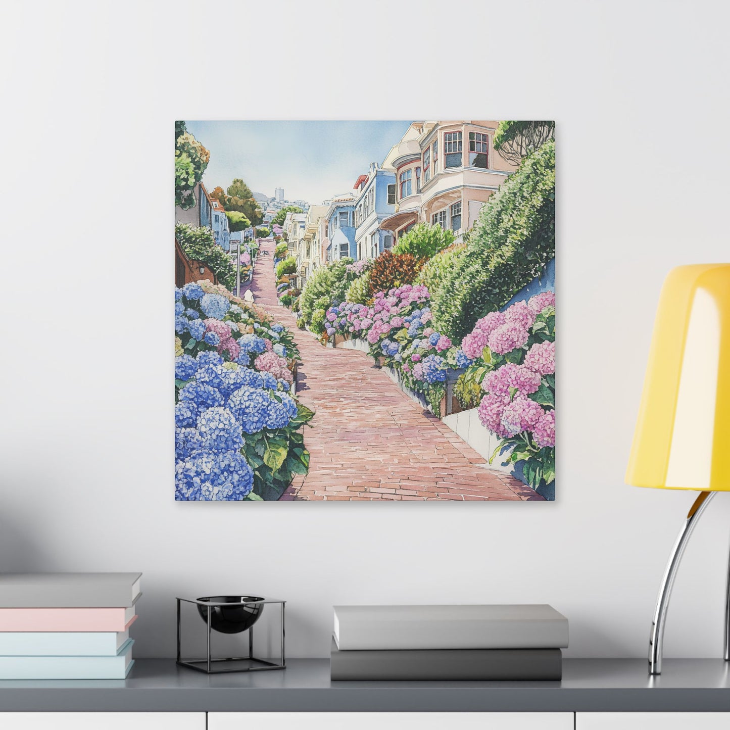 Lombard Street in Bloom Canvas