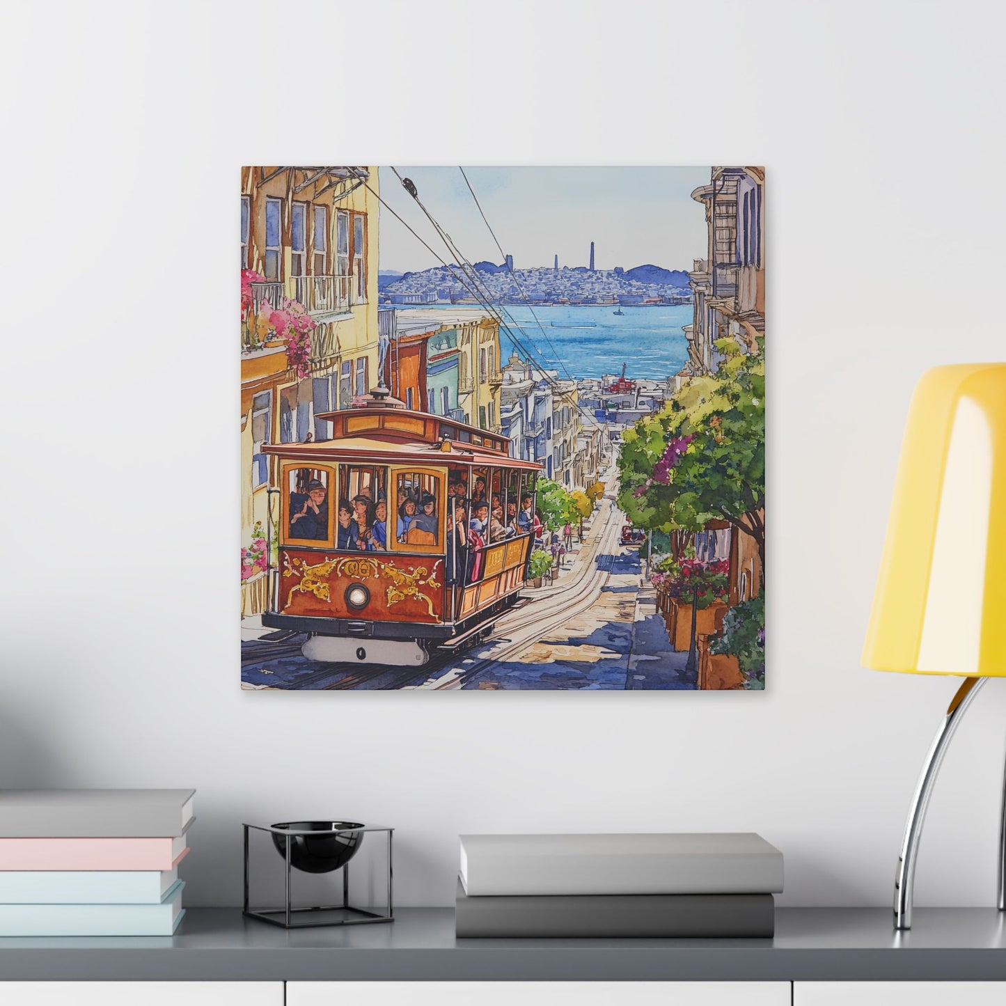 Cable Car on Hyde Street Canvas