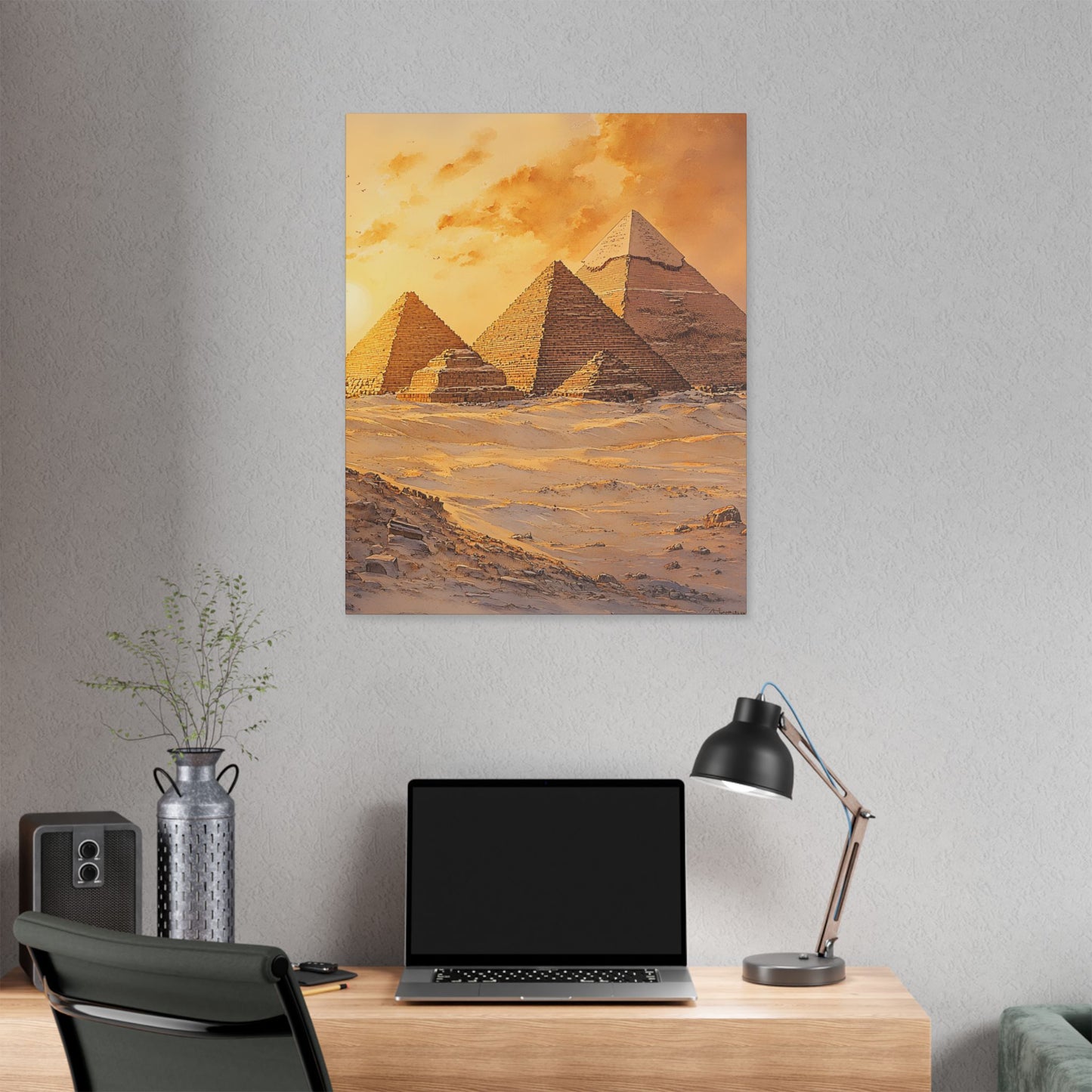 Pyramids of Giza at Sunrise Canvas