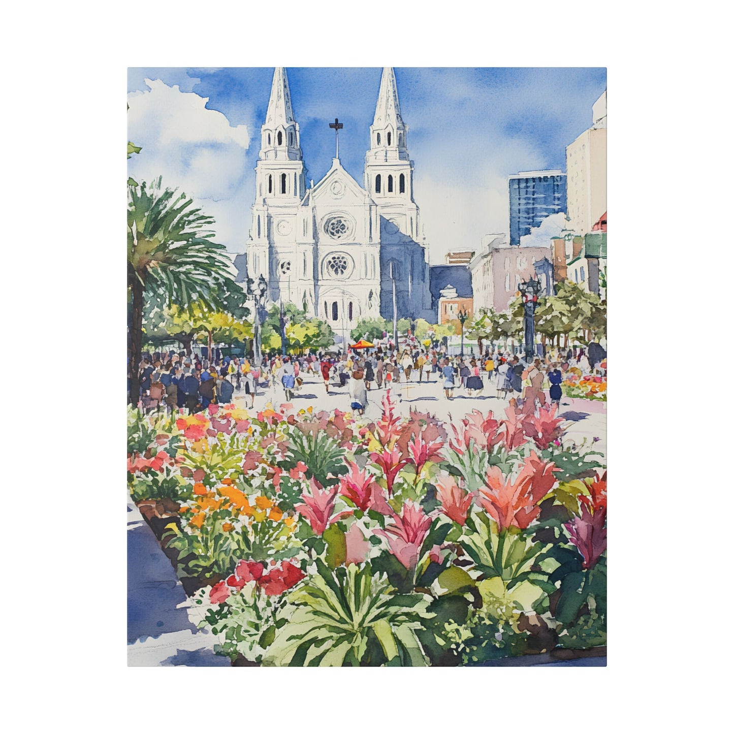 St. Louis Cathedral and Jackson Square Canvas