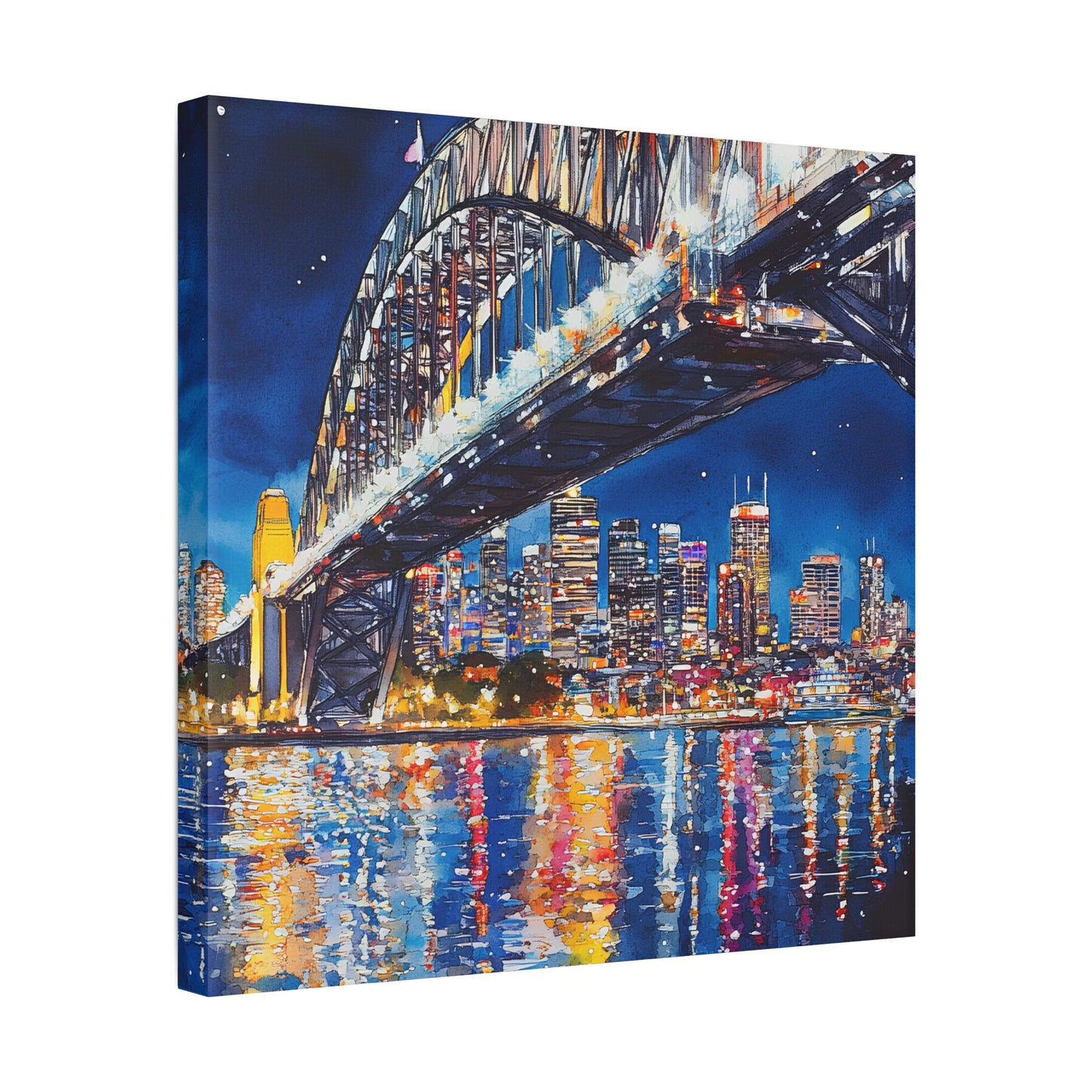 Sydney Harbour Bridge by Night Canvas