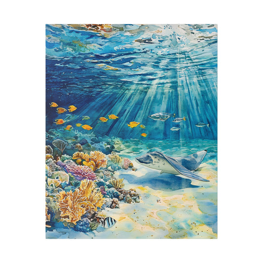 Snorkeling with Rays and Reef Sharks Canvas