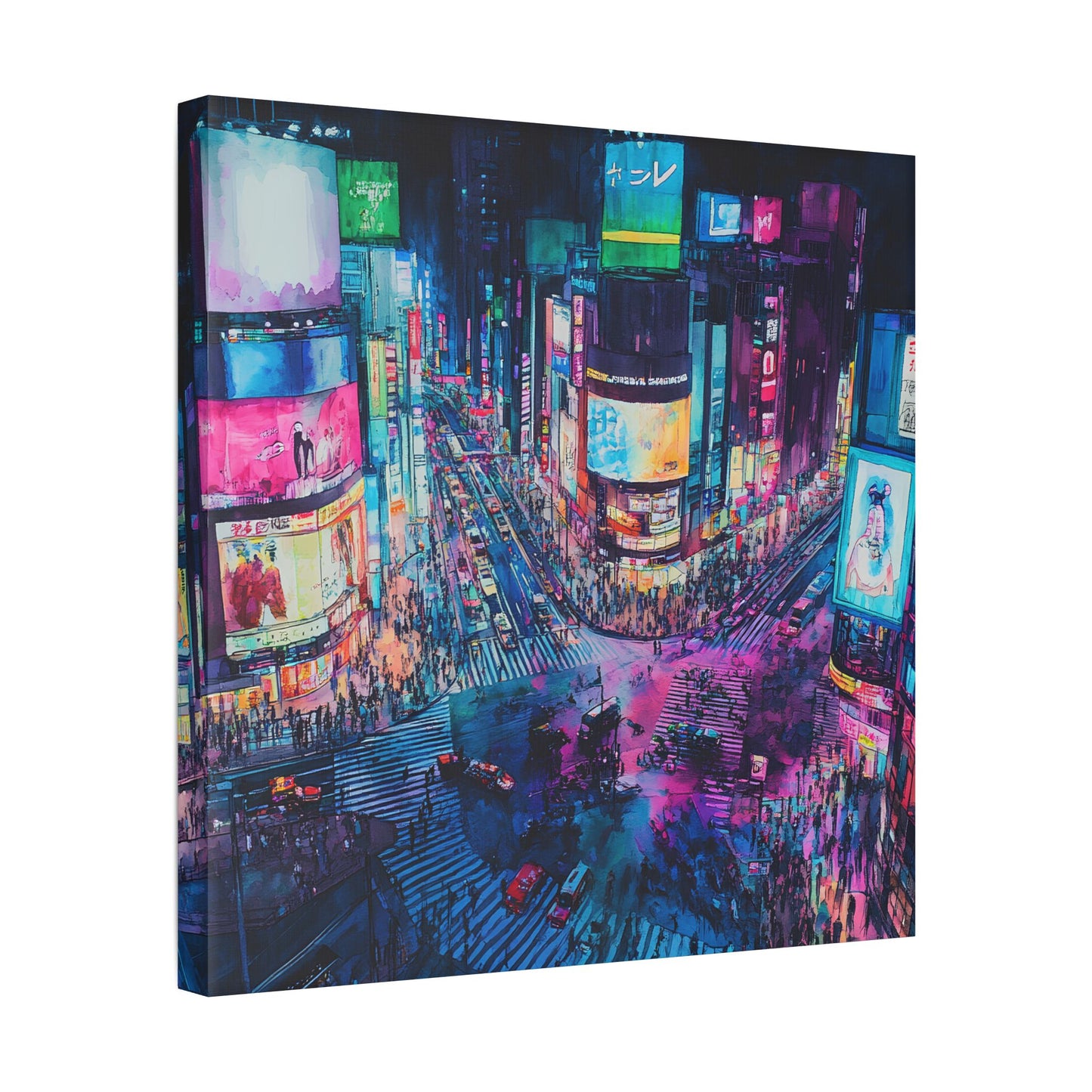 Shibuya Crossing at Night Canvas