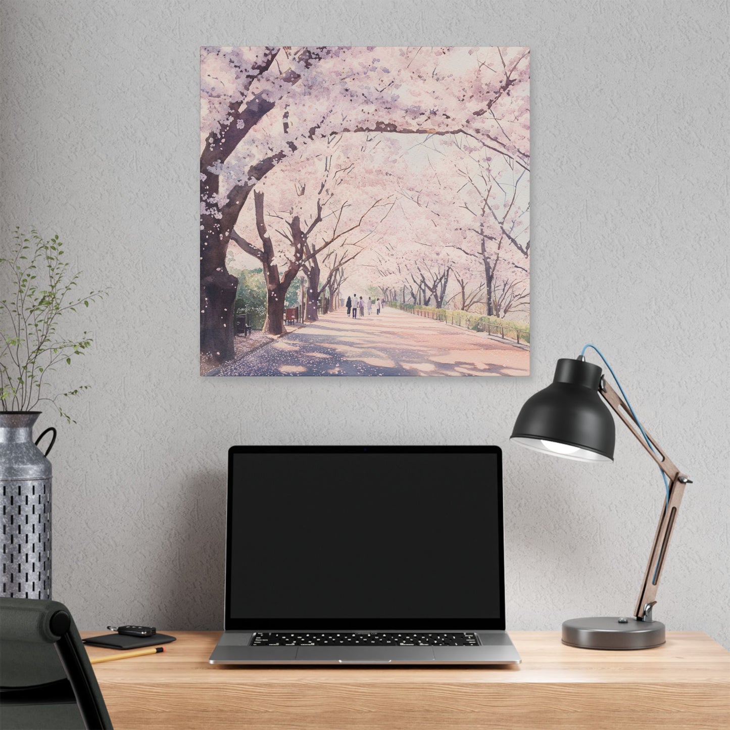 Cherry Blossoms at Ueno Park Canvas