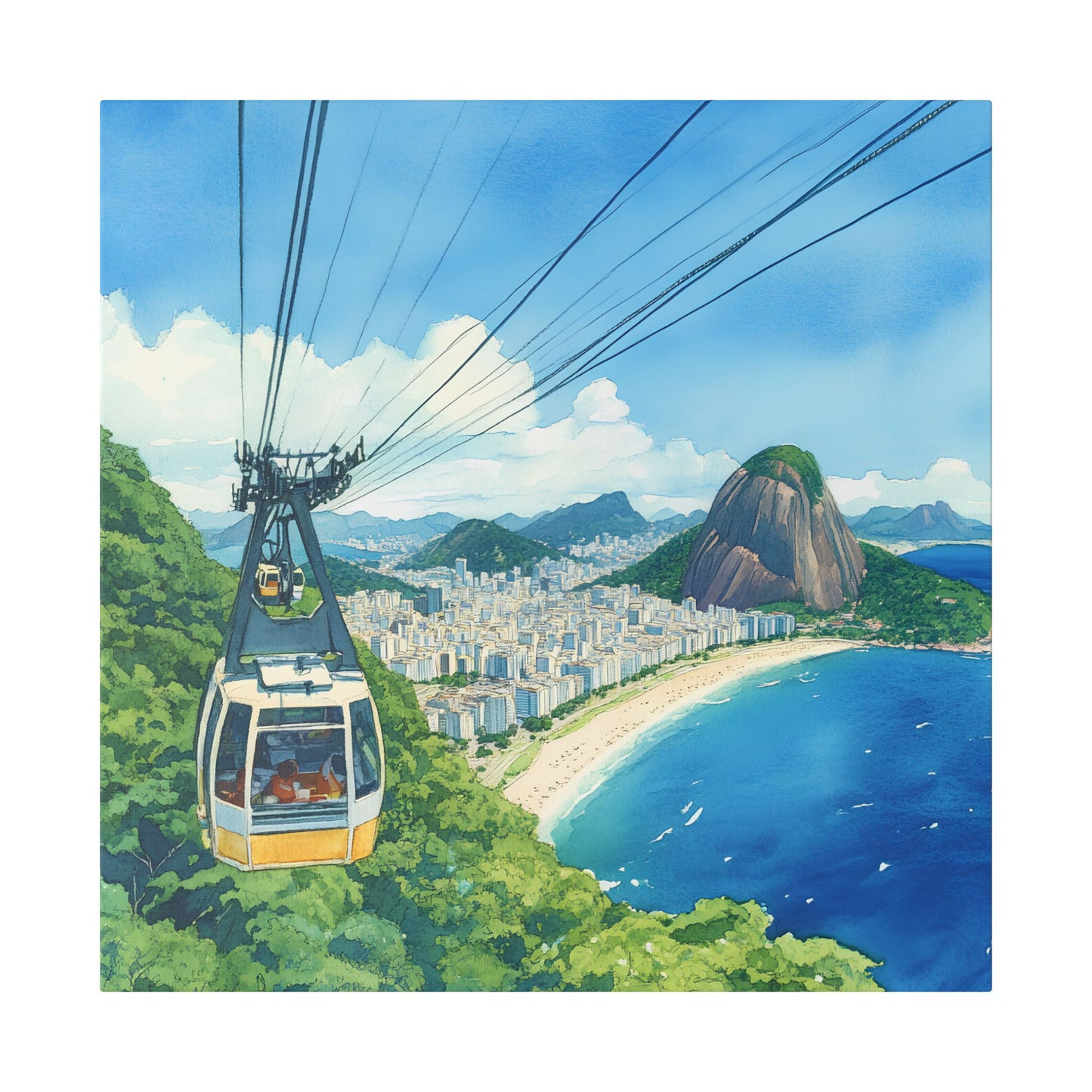 Sugarloaf Mountain Cable Car Canvas