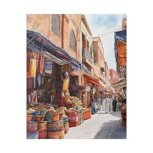 Medina Streets in the Morning Canvas