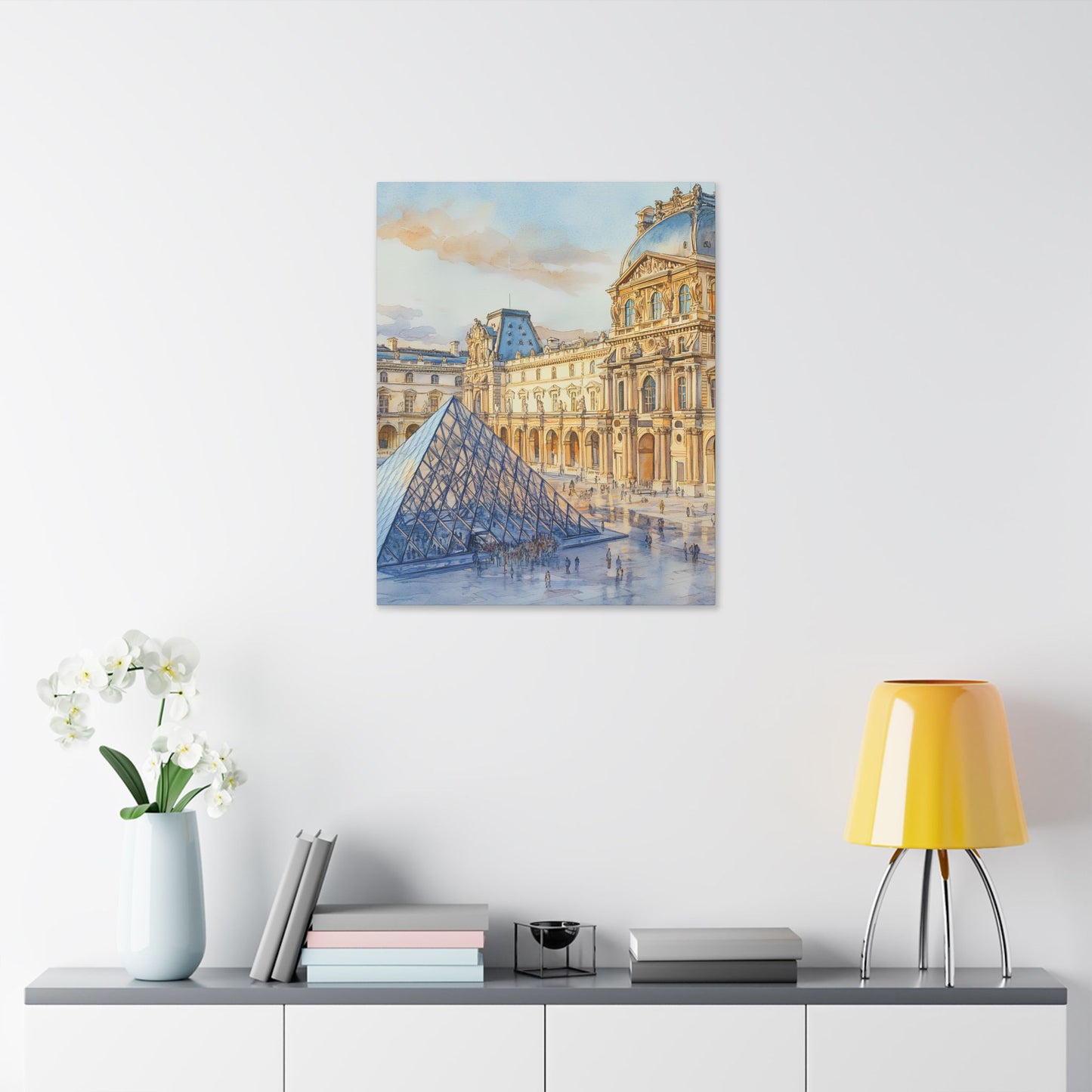 Louvre Museum Courtyard Canvas