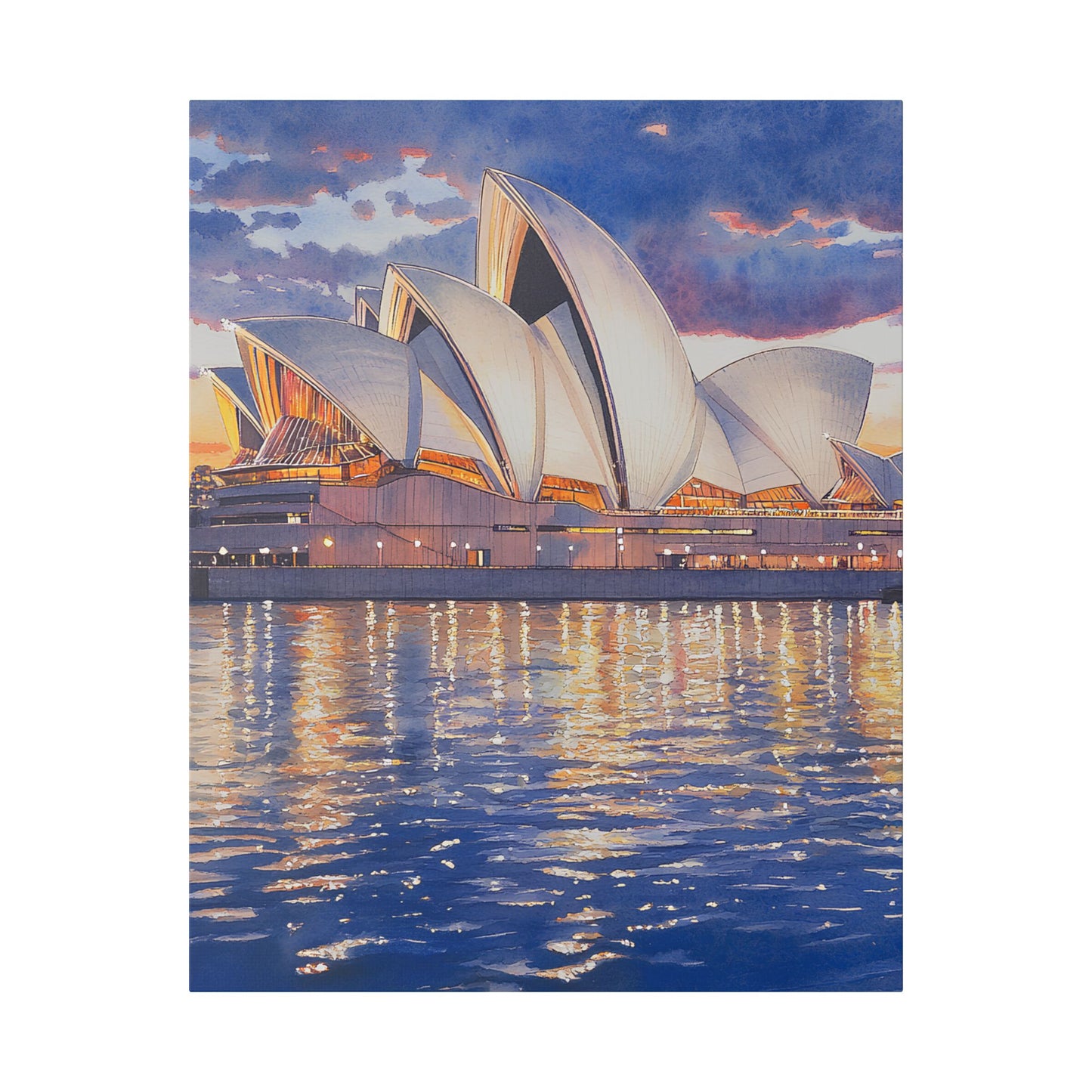 Sydney Opera House at Dusk Canvas