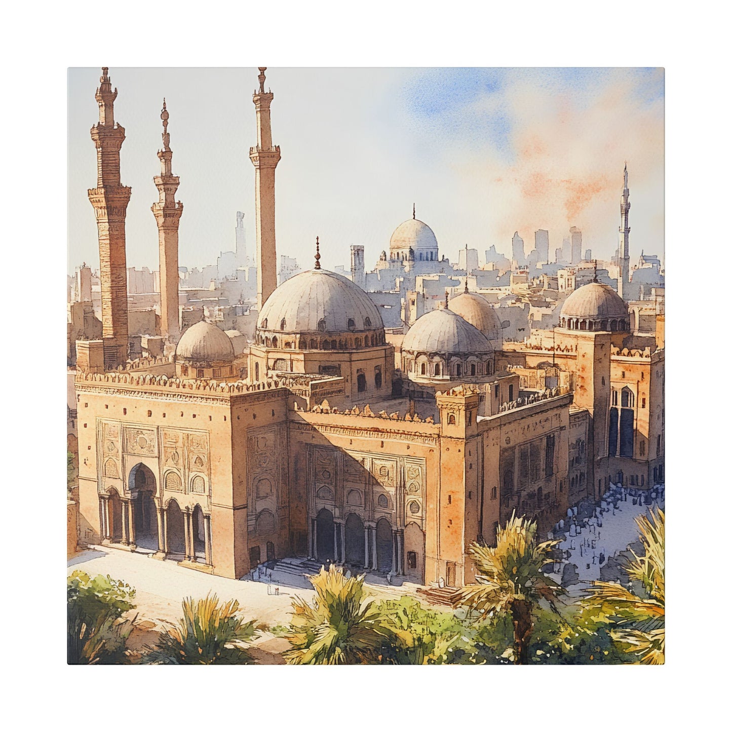 Cairo Citadel and Mosque of Muhammad Ali Canvas