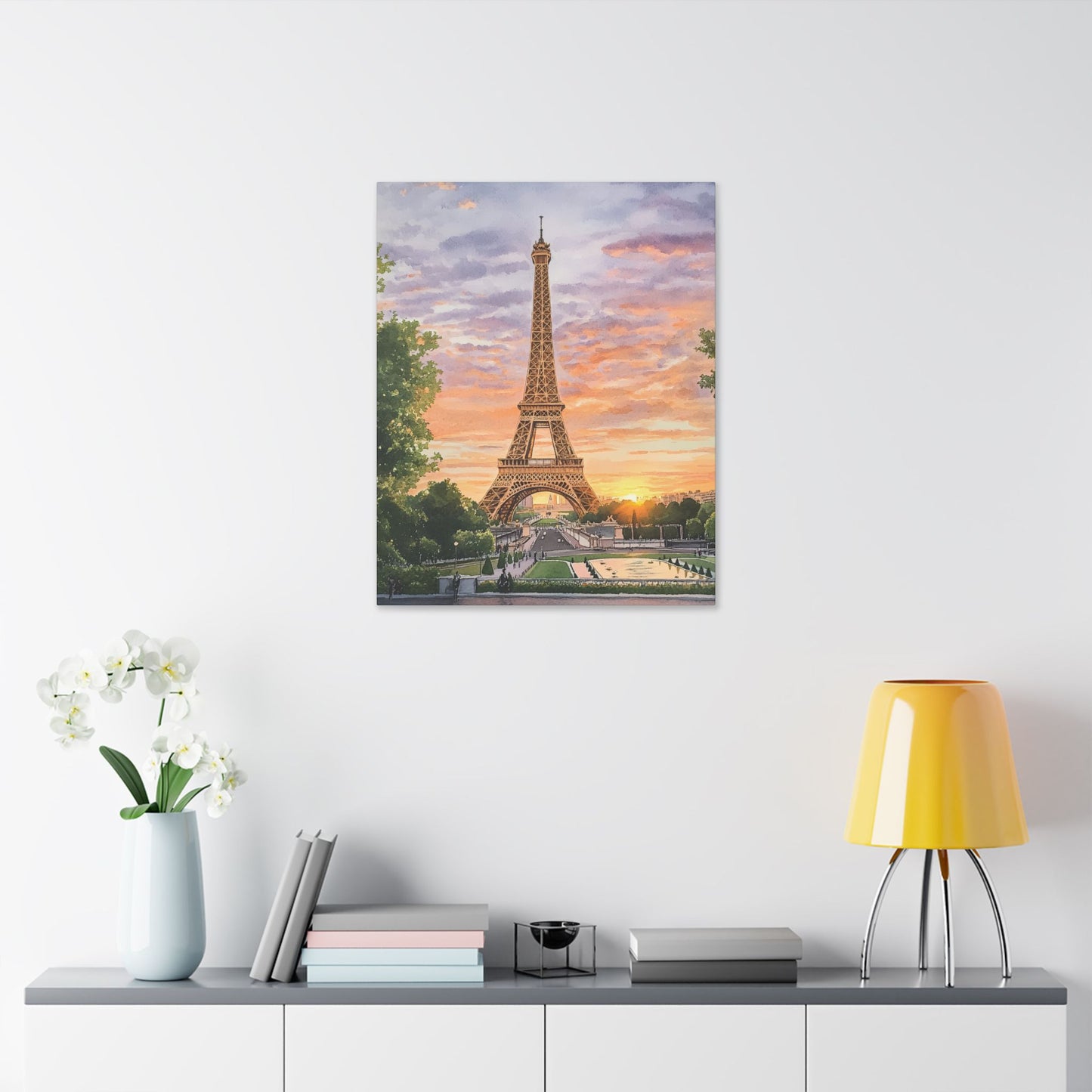 Eiffel Tower at Sunset Canvas