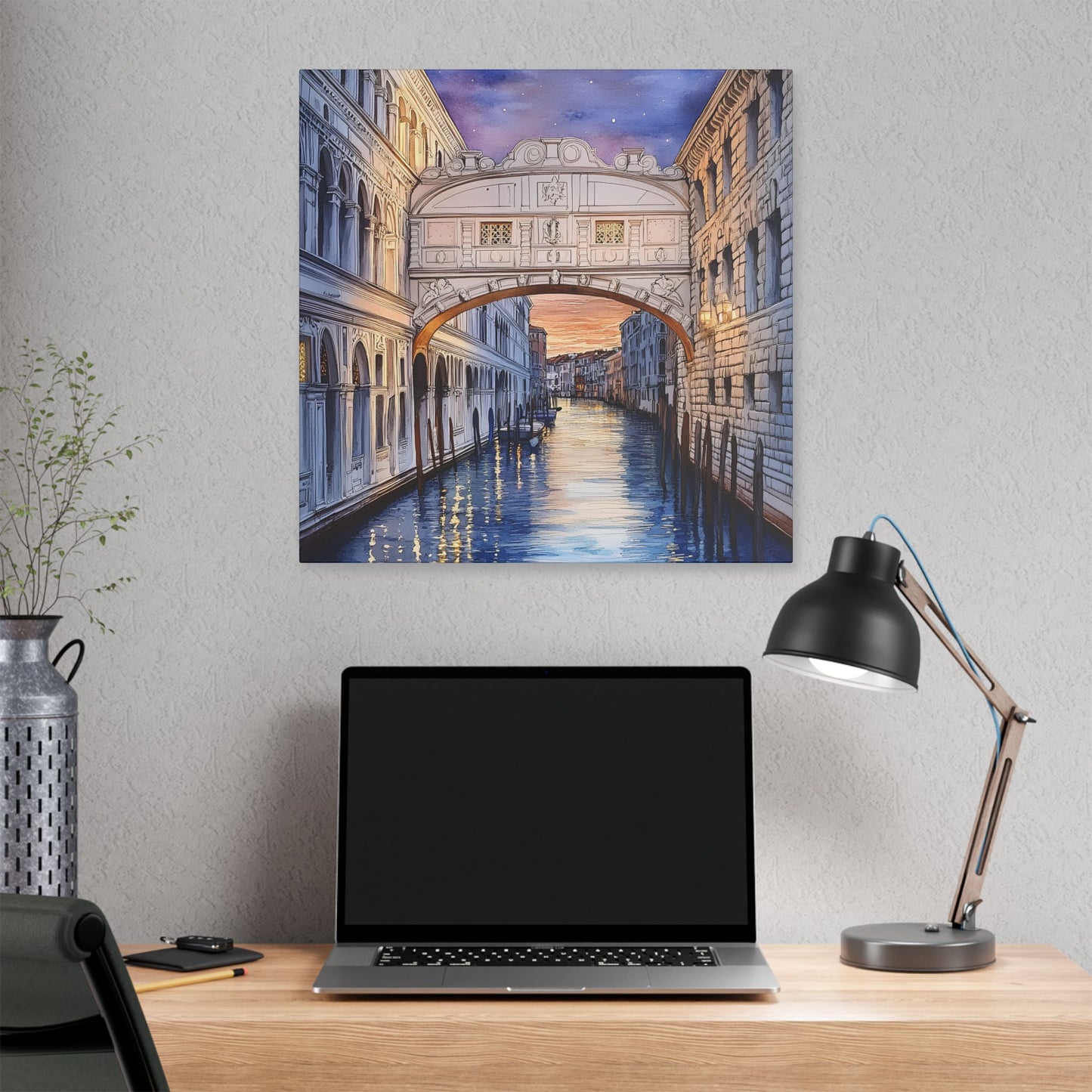 Bridge of Sighs at Twilight Canvas