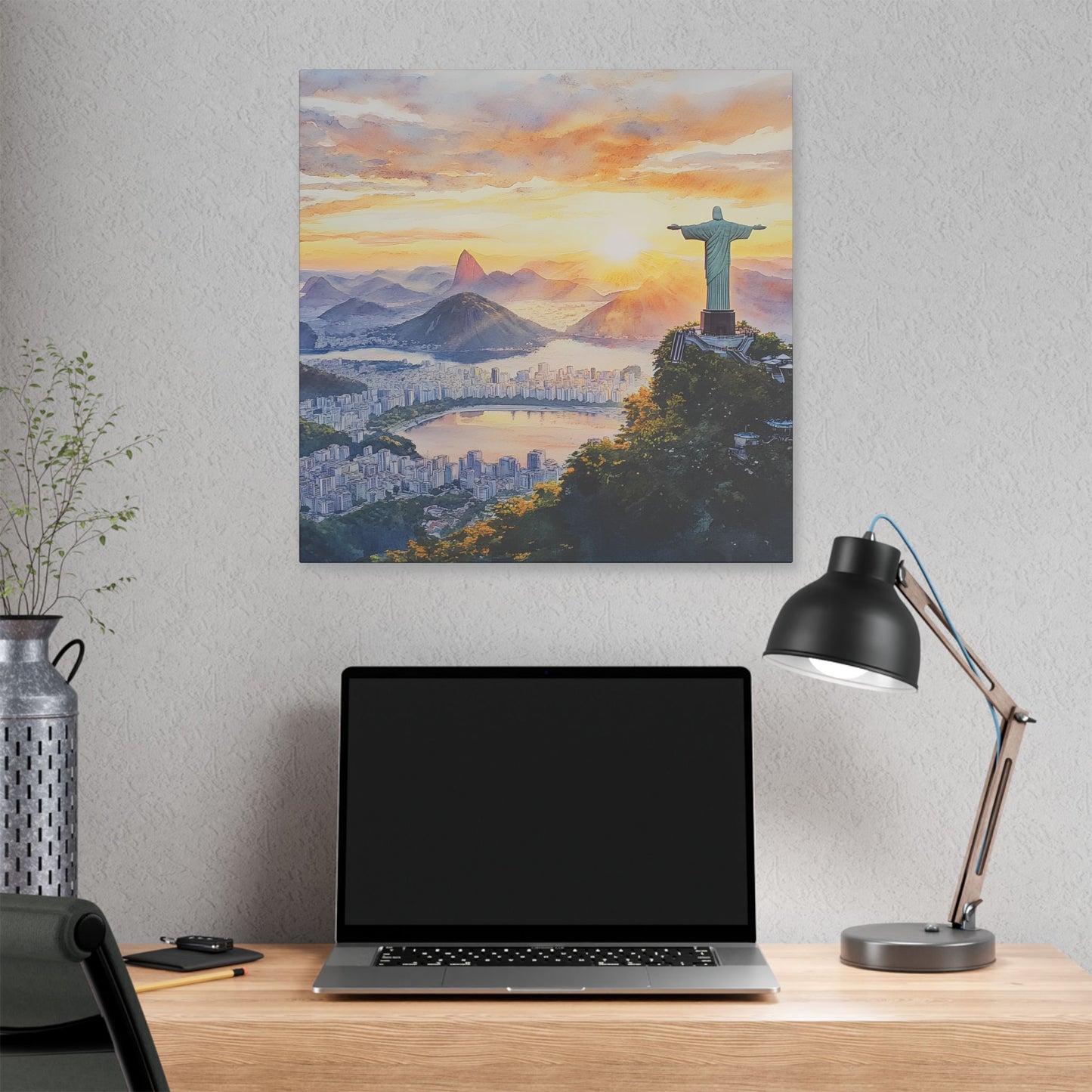 Christ the Redeemer at Sunrise Canvas