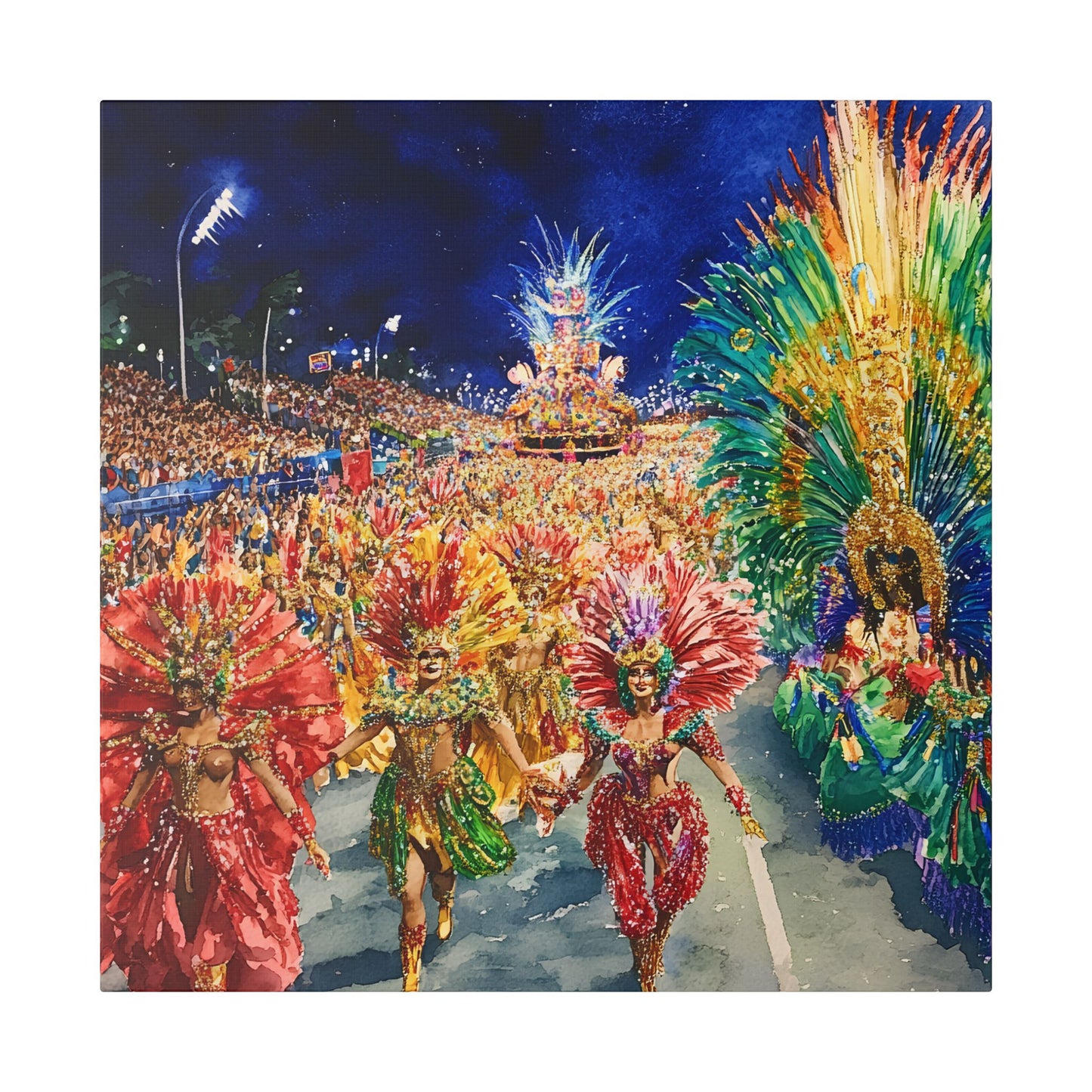 Carnival Parade on Sambadrome Canvas