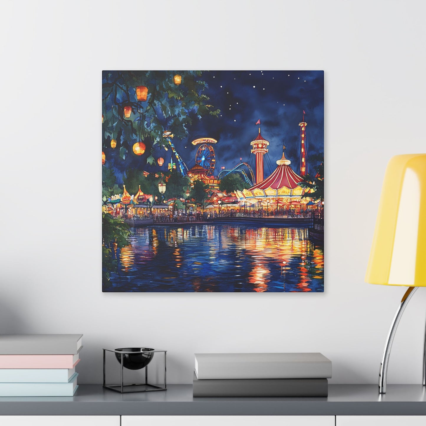 Tivoli Gardens at Night Canvas