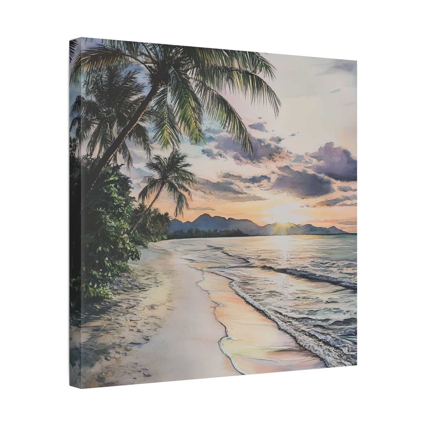 Koh Samui Beach at Dusk Canvas