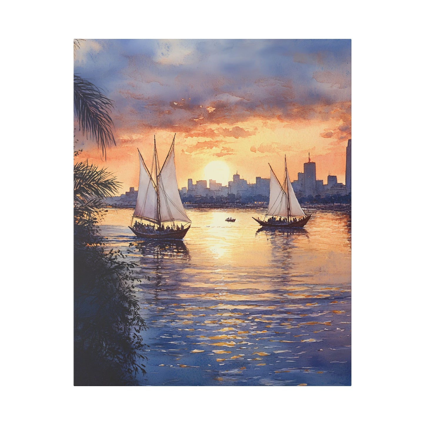 Nile River at Twilight Canvas