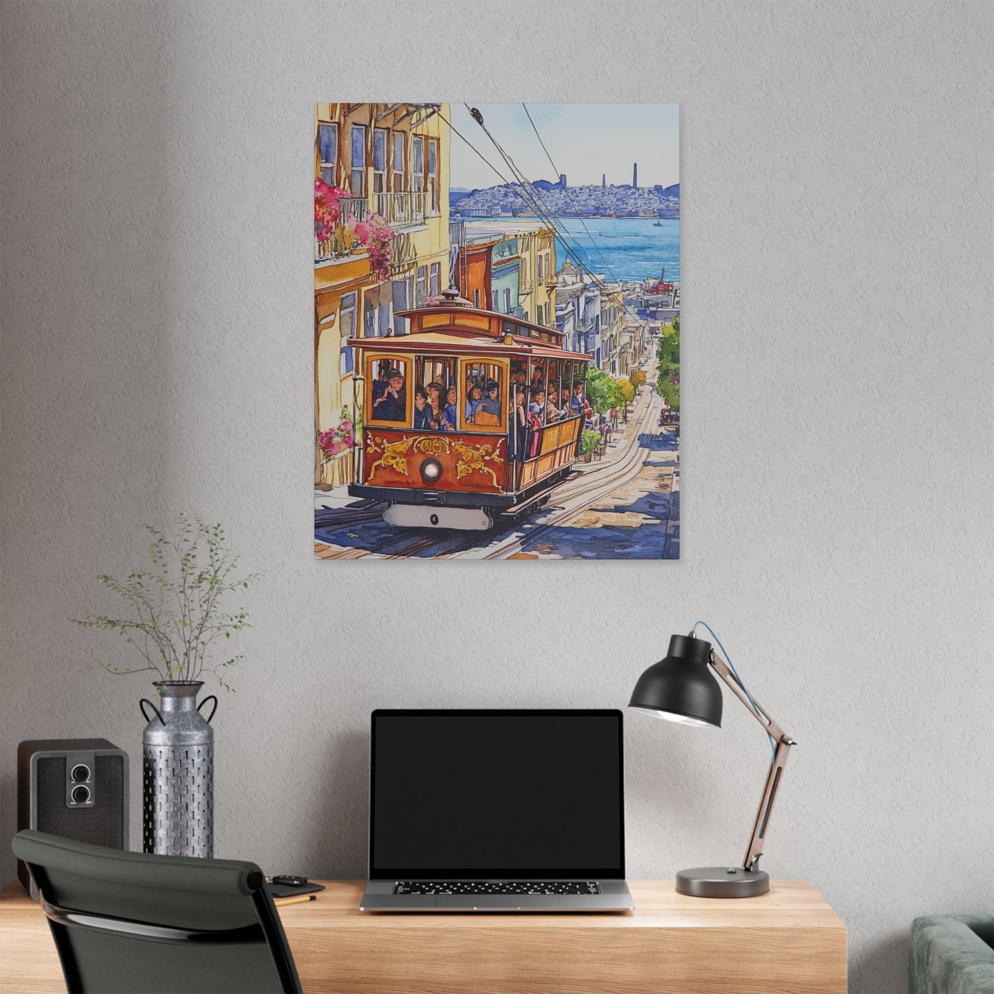 Cable Car on Hyde Street Canvas