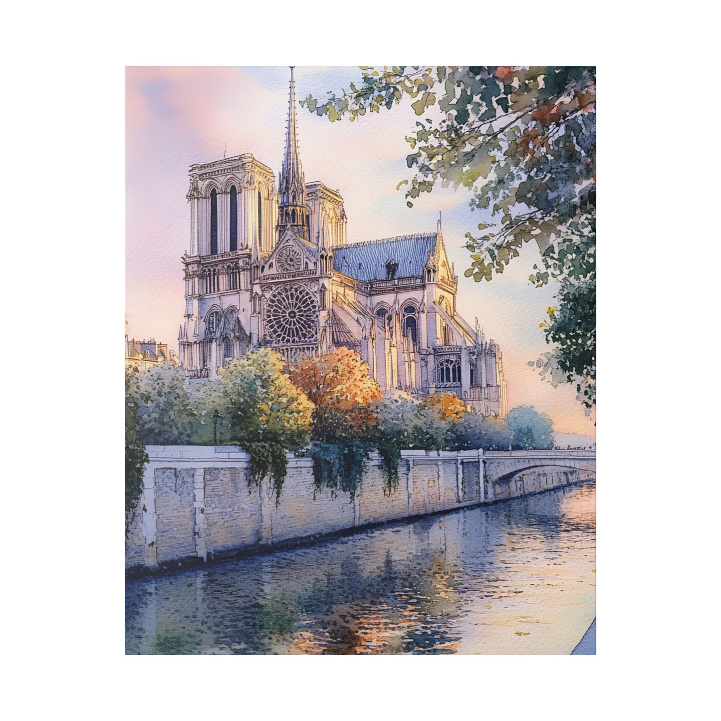 Notre-Dame at Dawn Canvas