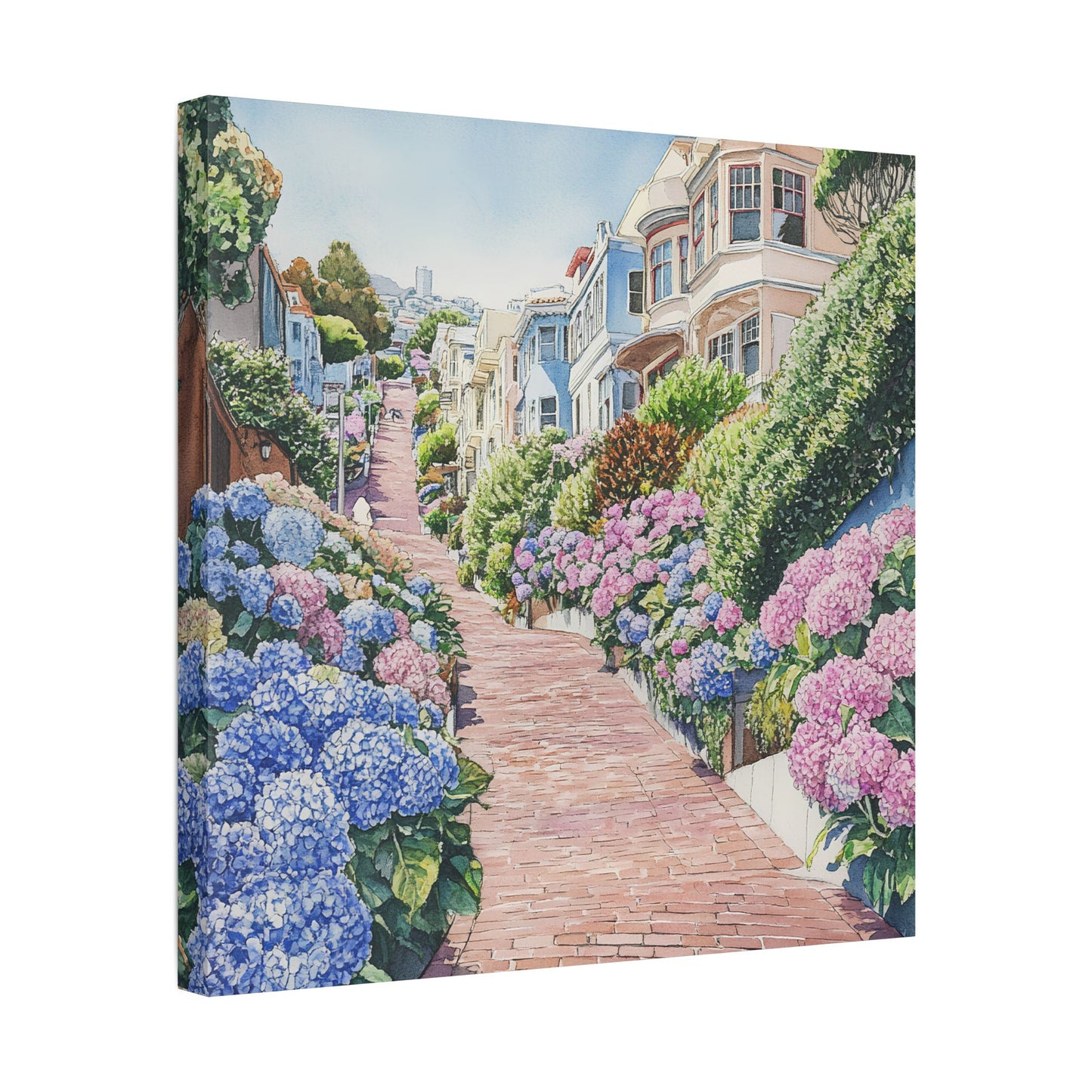 Lombard Street in Bloom Canvas