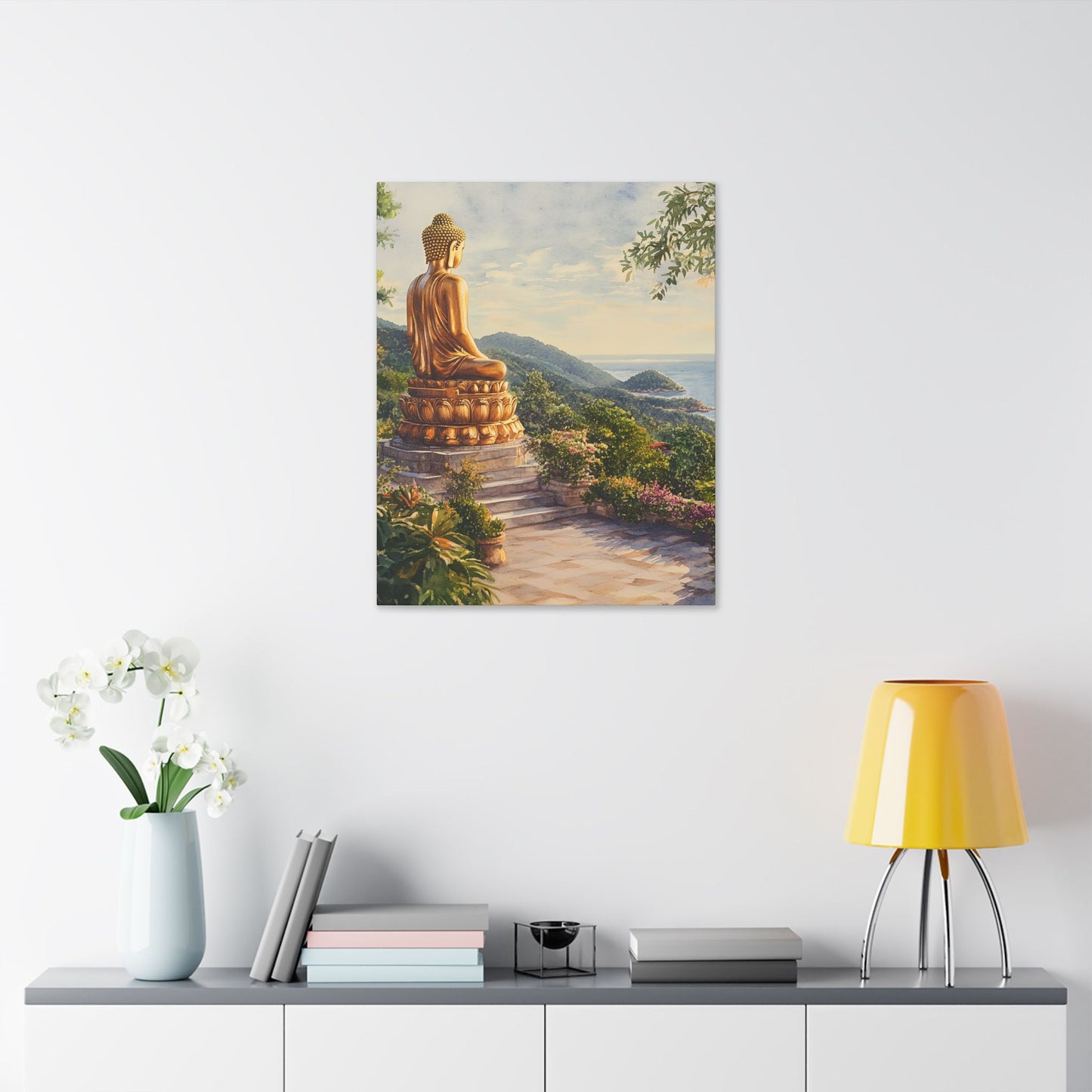 Big Buddha Temple Sunrise Canvas