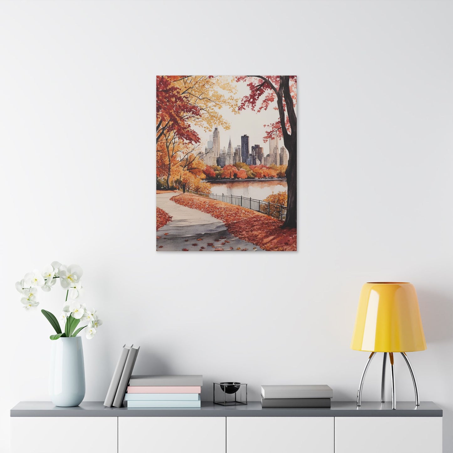 Central Park in Autumn Canvas