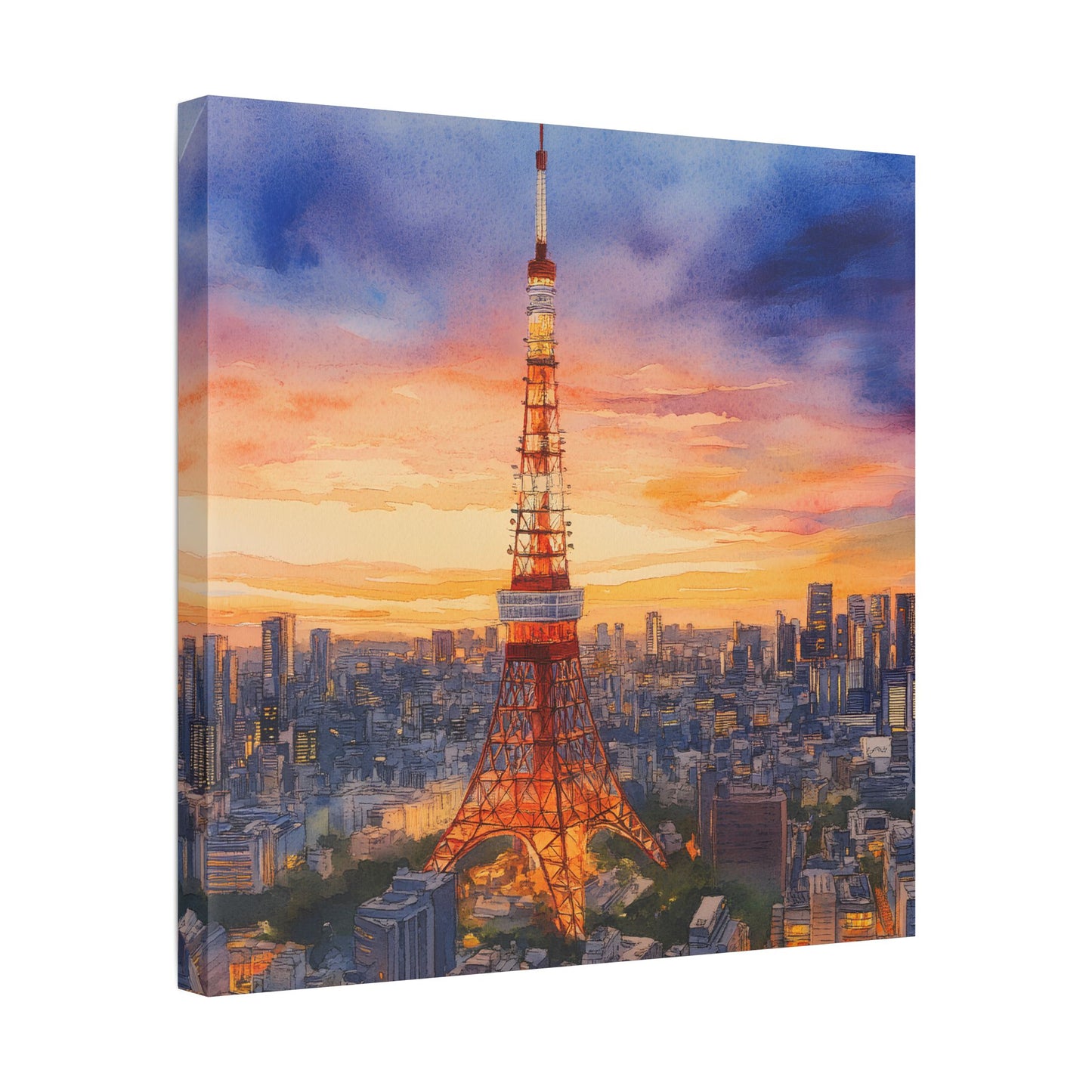 Tokyo Tower at Sunset Canvas