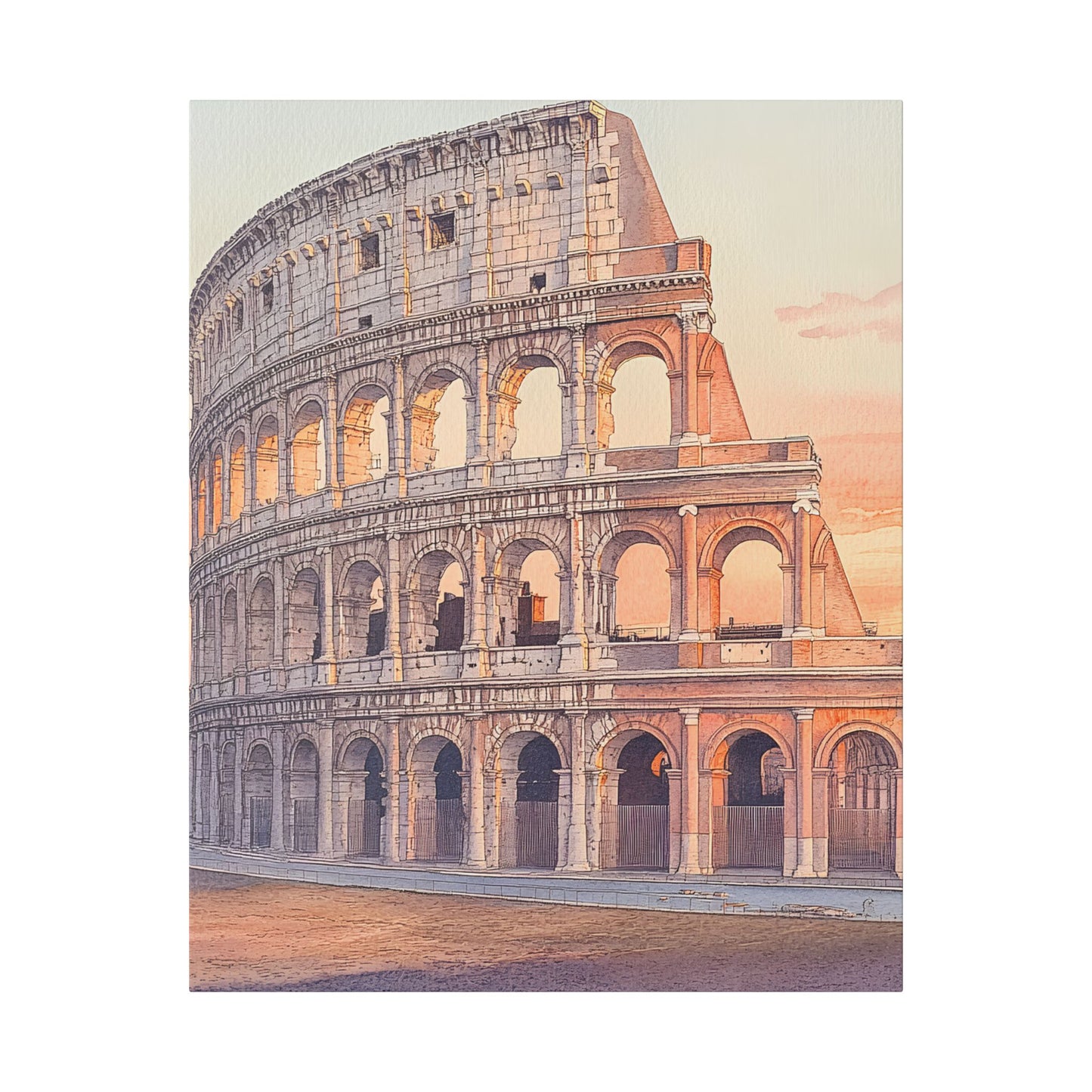 Colosseum at Sunrise Canvas