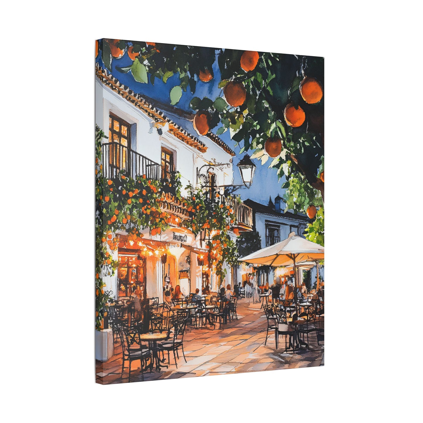 Plaza de los Naranjos Evening Canvas