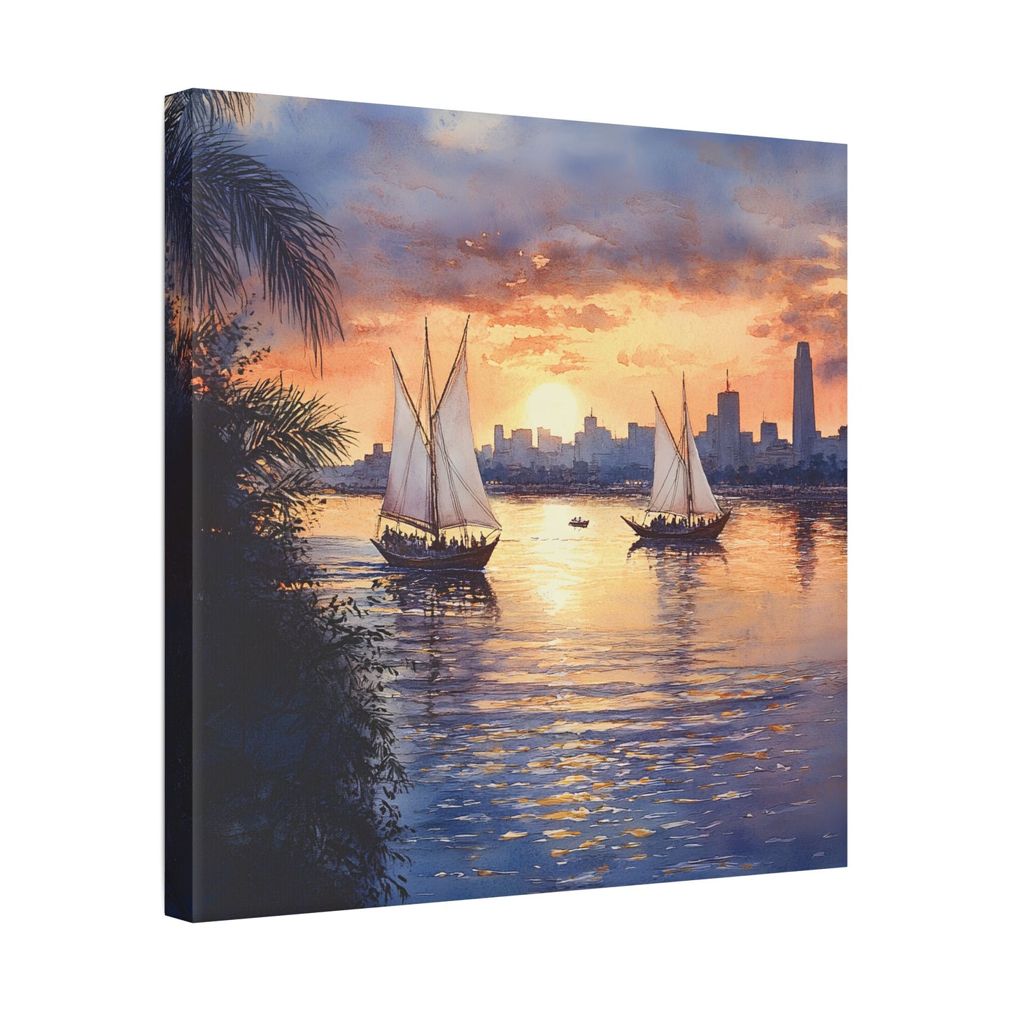 Nile River at Twilight Canvas