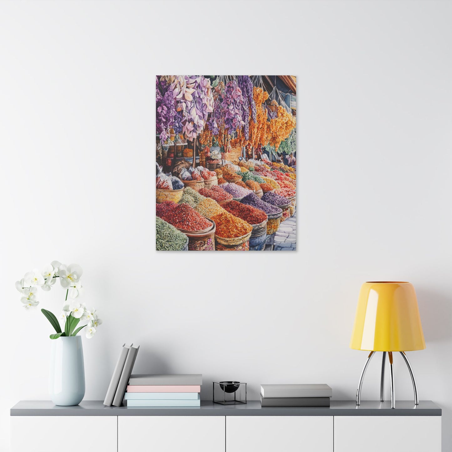 Spice Market in Bloom Canvas