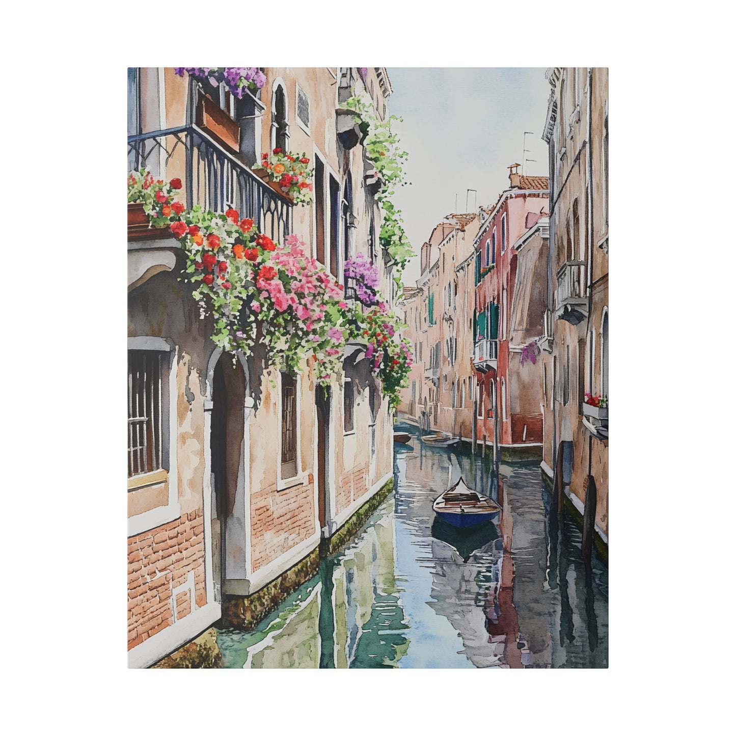 Venetian Backstreet Reflections Canvas