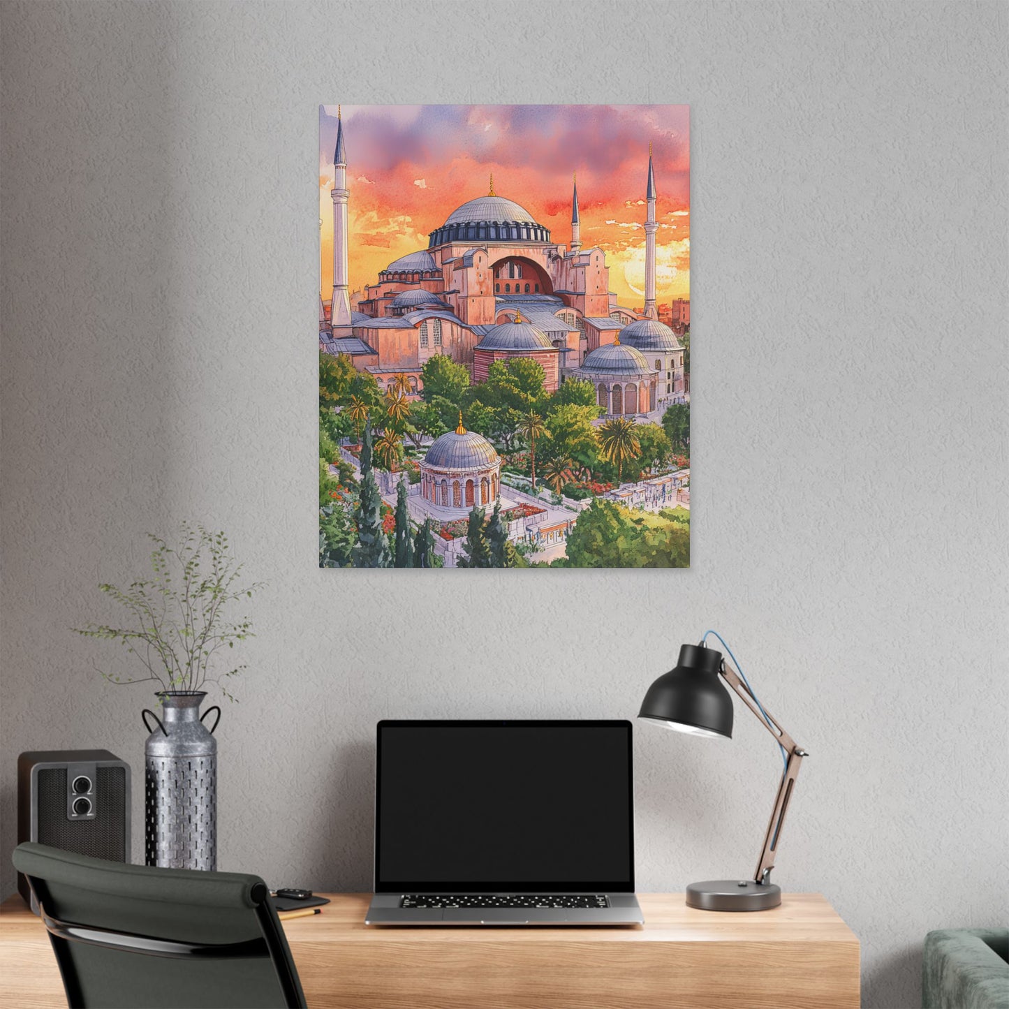 Hagia Sophia at Sunset Canvas