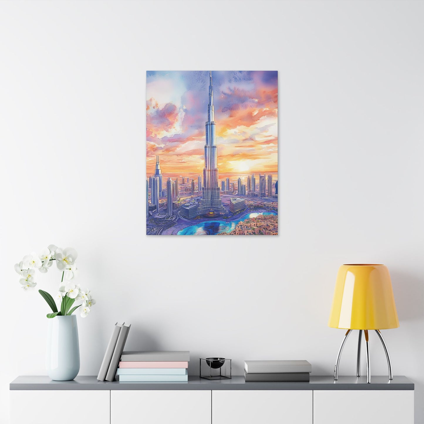 Burj Khalifa at Sunset Canvas