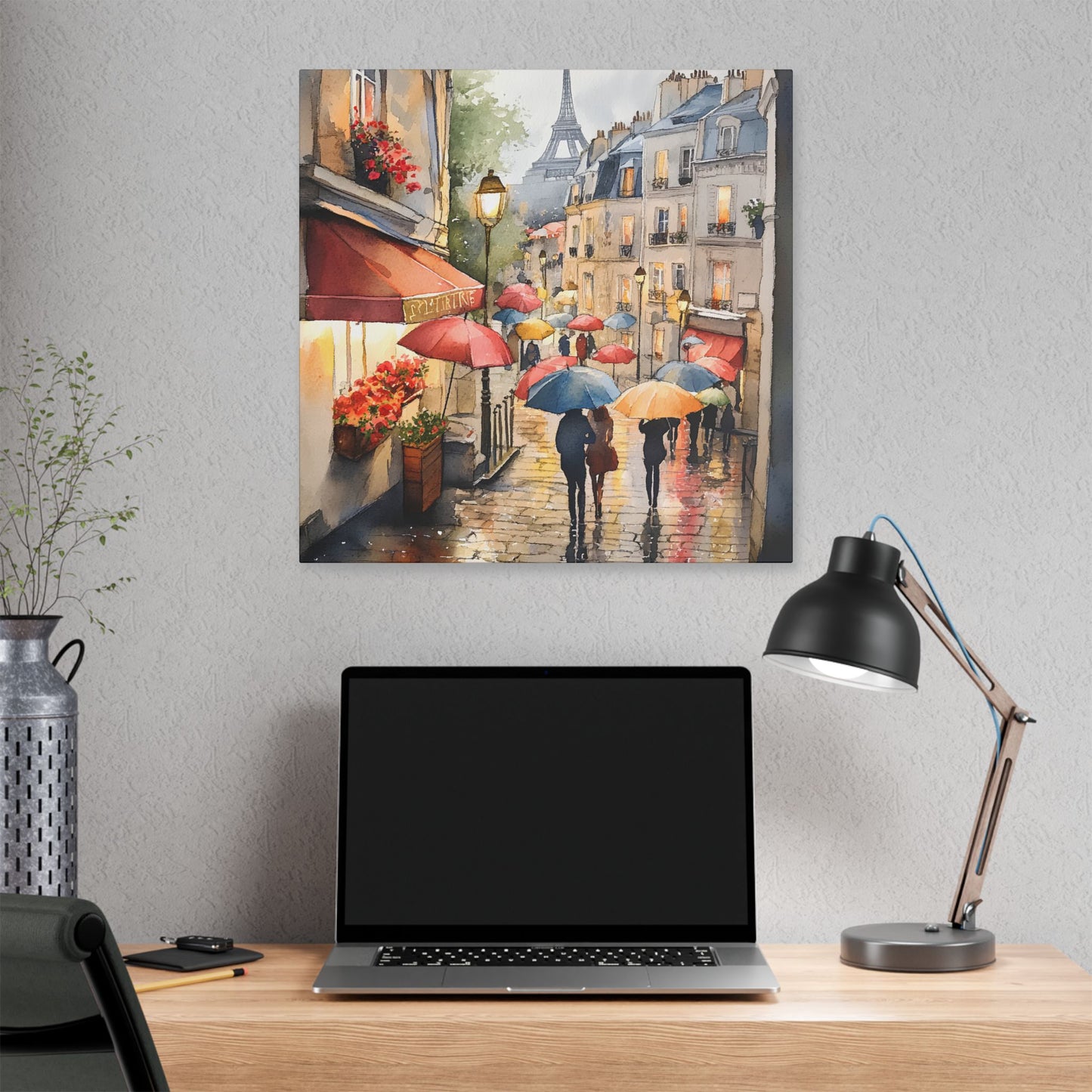 Montmartre in the Rain Canvas