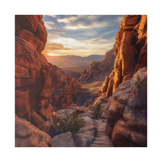 Red Rock Canyon Sunrise Canvas