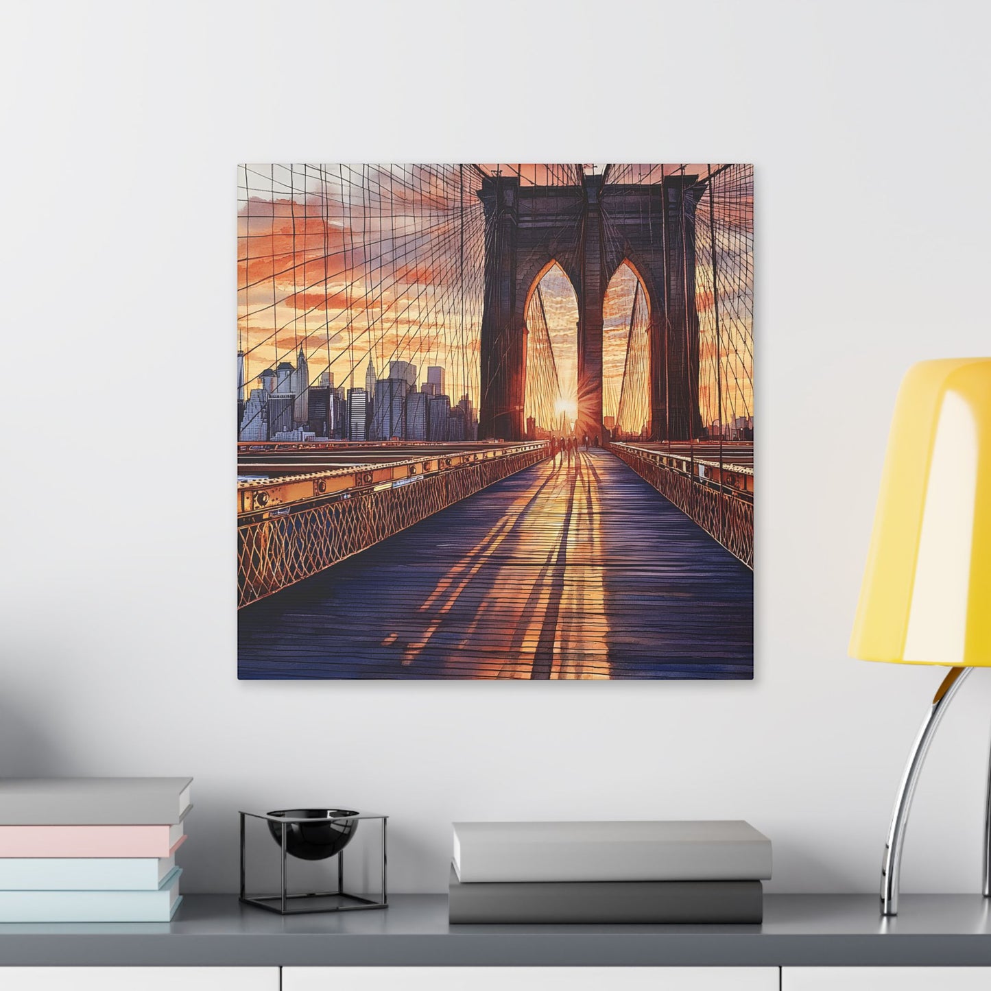 Brooklyn Bridge at Sunset Canvas