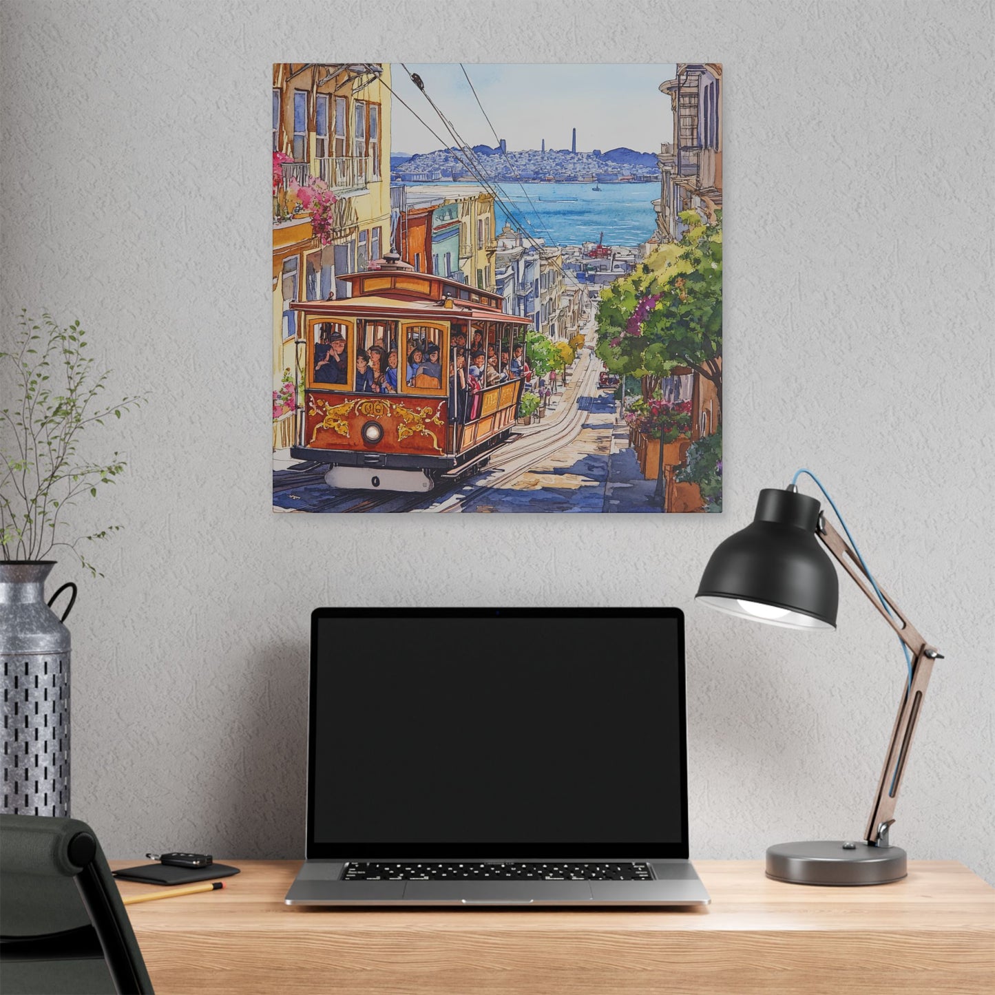 Cable Car on Hyde Street Canvas