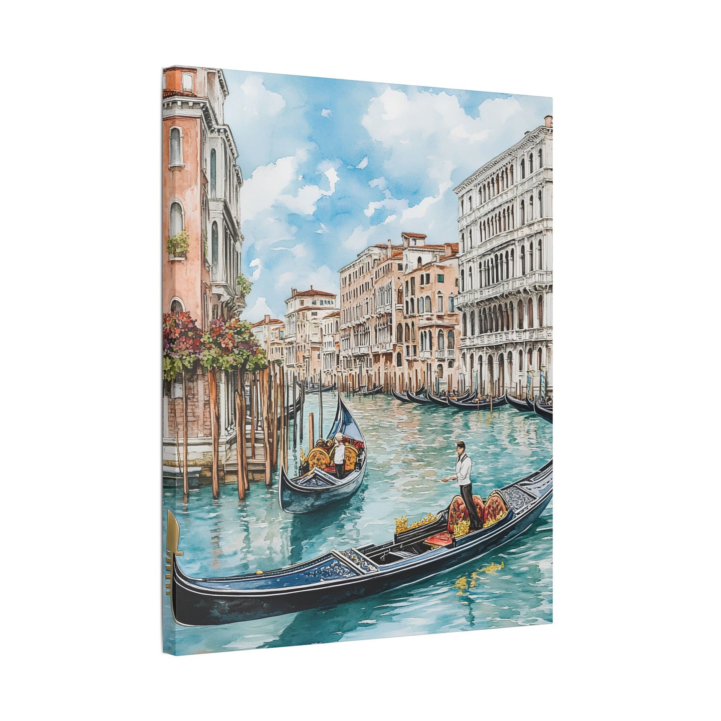 Gondolas on the Grand Canal Canvas