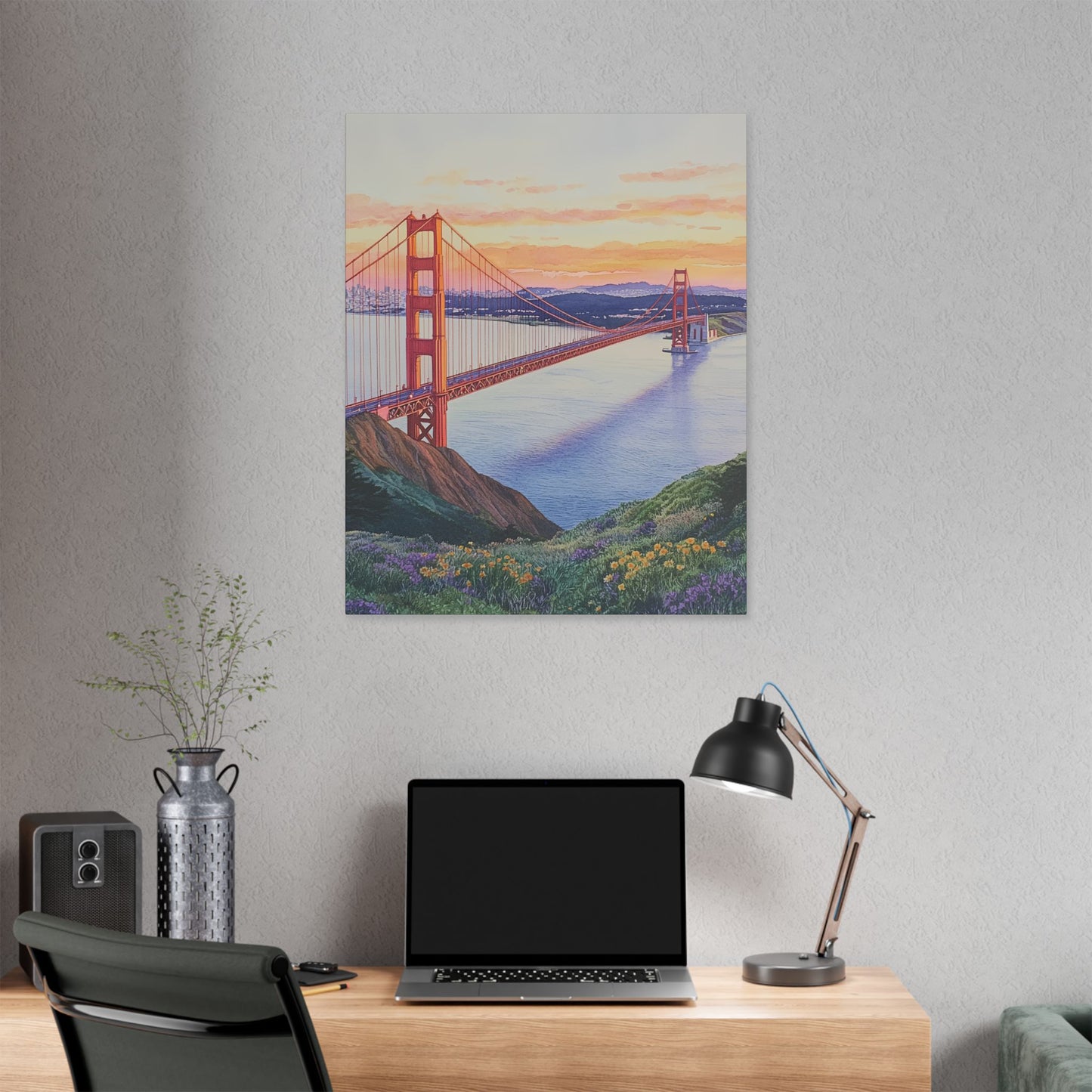 Golden Gate Bridge at Sunrise Canvas