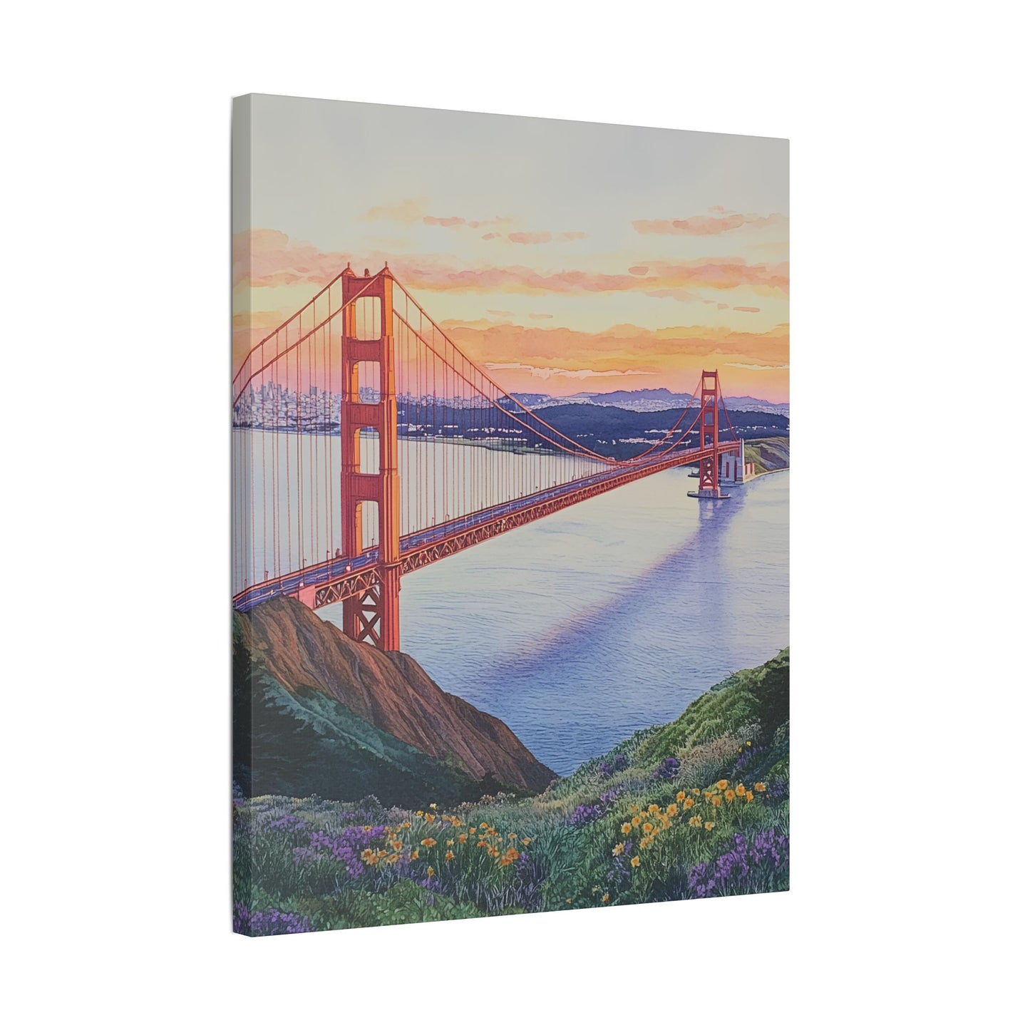 Golden Gate Bridge at Sunrise Canvas