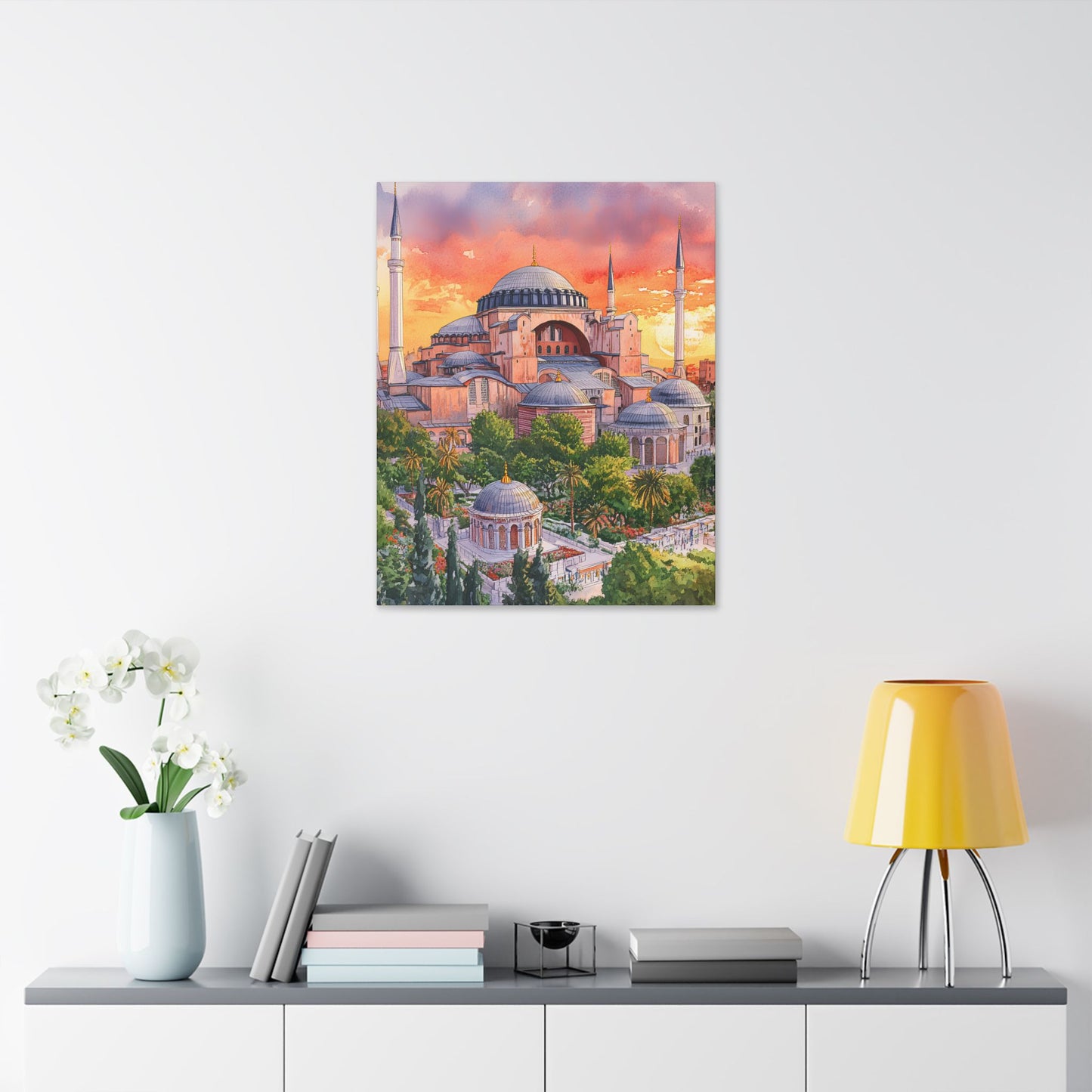 Hagia Sophia at Sunset Canvas