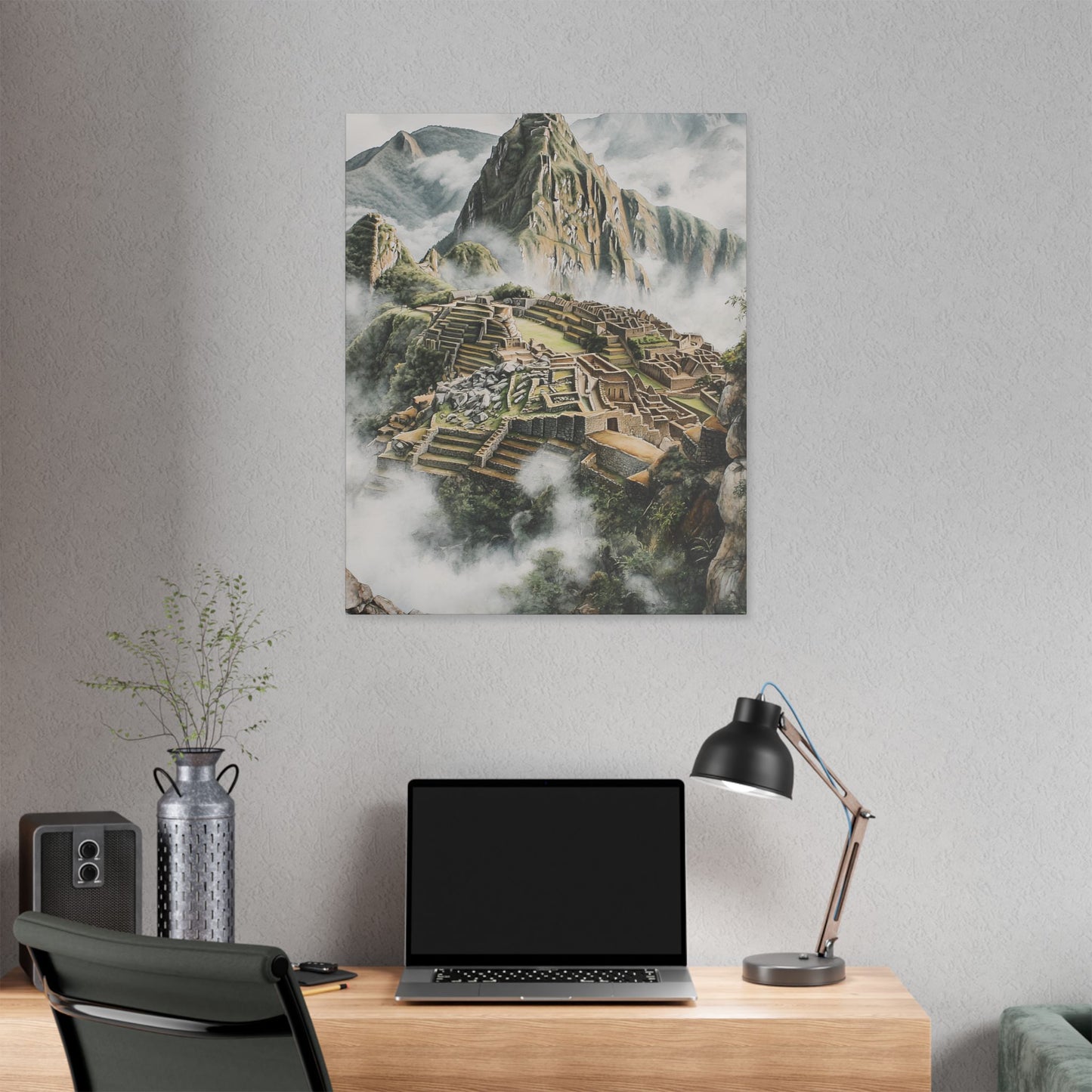 Machu Picchu in the Clouds Canvas