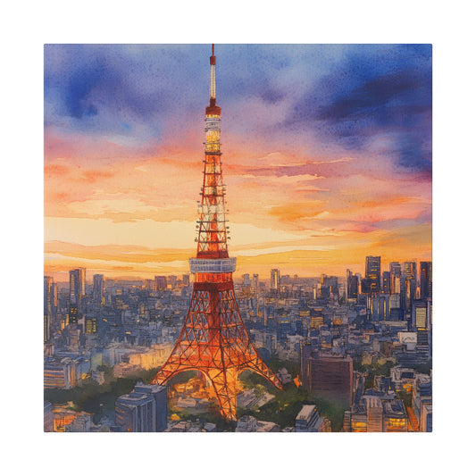 Tokyo Tower at Sunset Canvas