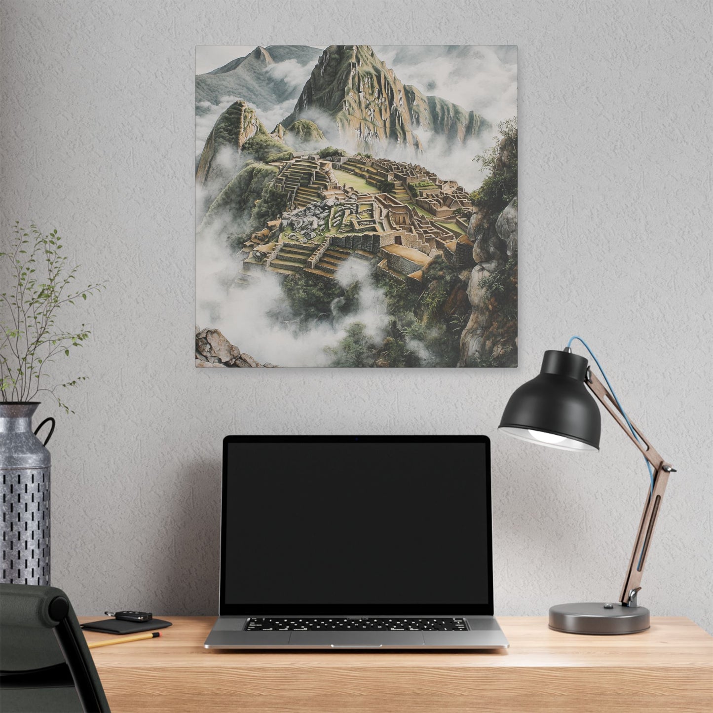 Machu Picchu in the Clouds Canvas