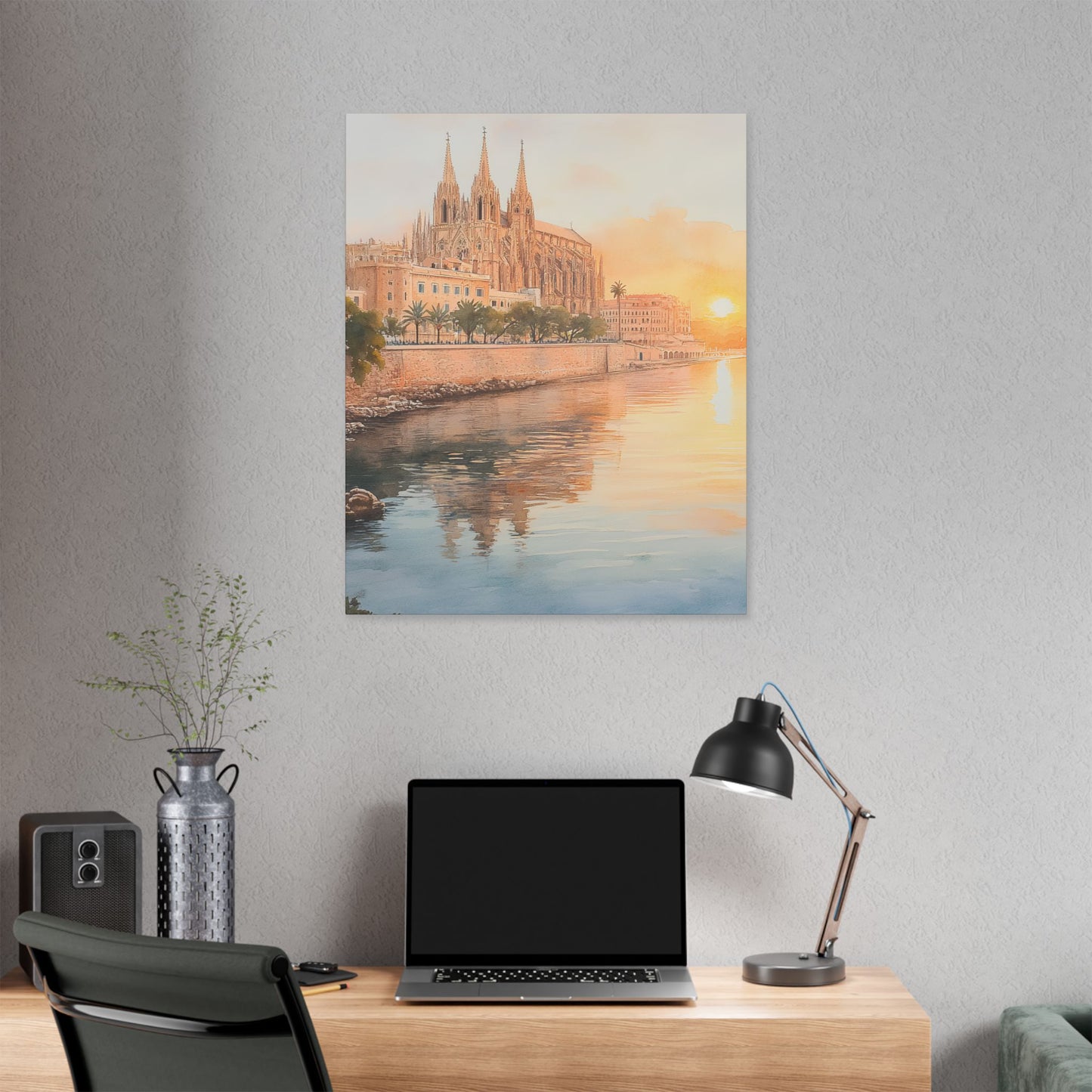 Palma Cathedral at Sunset Canvas