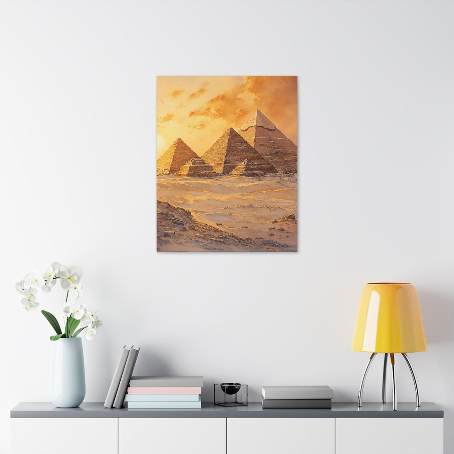 Pyramids of Giza at Sunrise Canvas