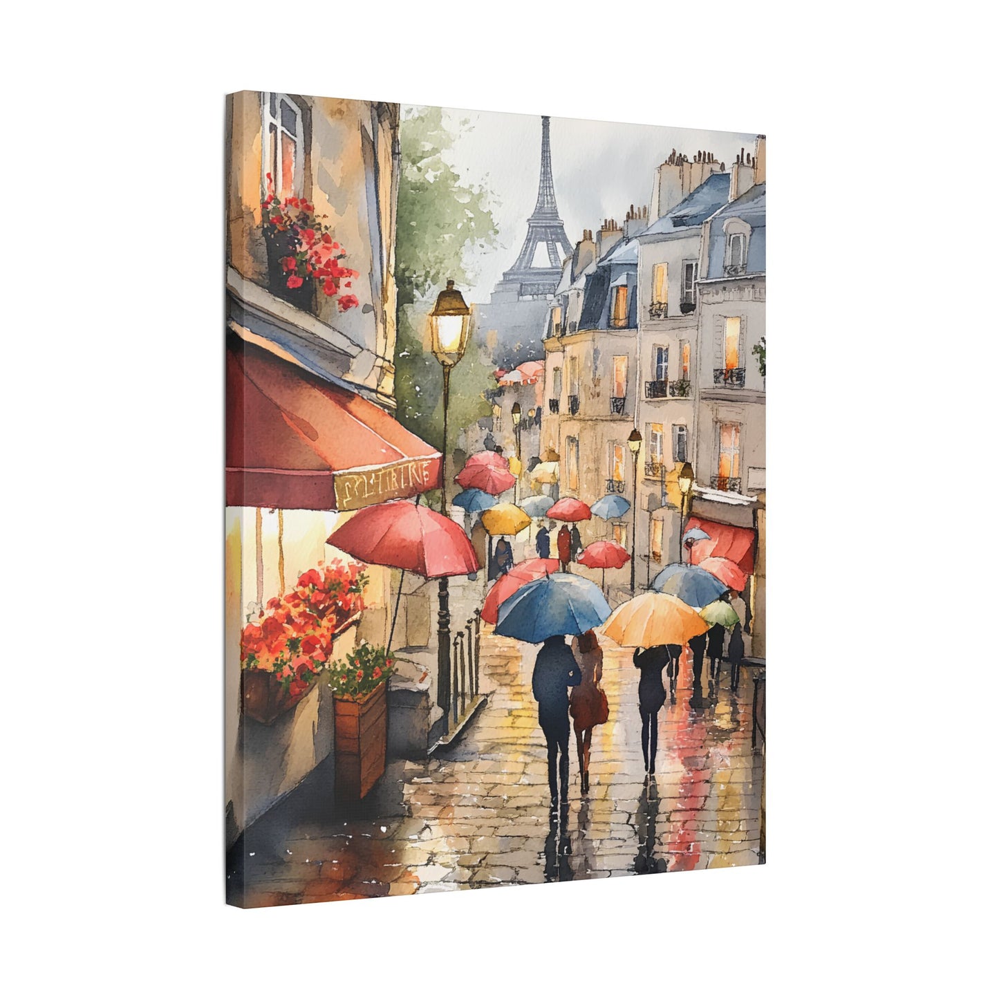 Montmartre in the Rain Canvas