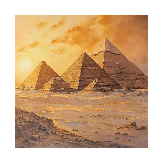 Pyramids of Giza at Sunrise Canvas