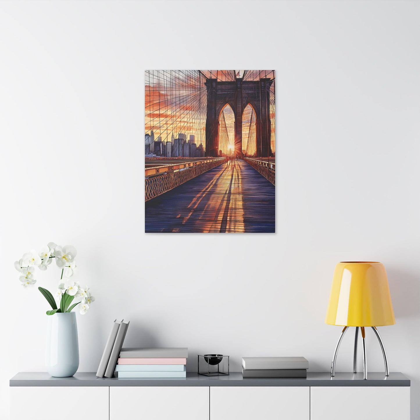 Brooklyn Bridge at Sunset Canvas